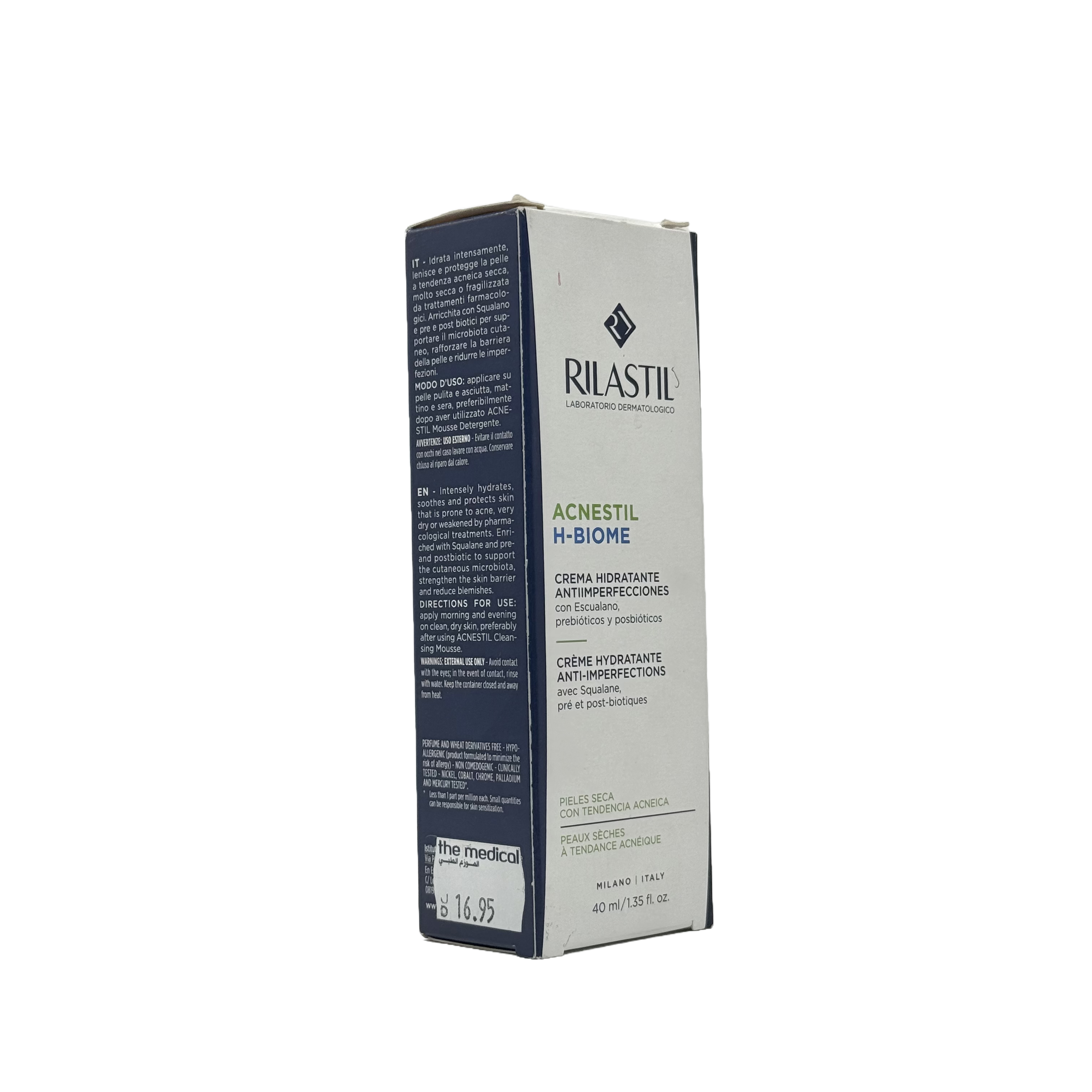 Rilastil Acnestil H Biome Anti Blemish Cream 40ml - ريلاستيل أكنستيل اتش بايوم كريم مضاد للعيوب 40 مل