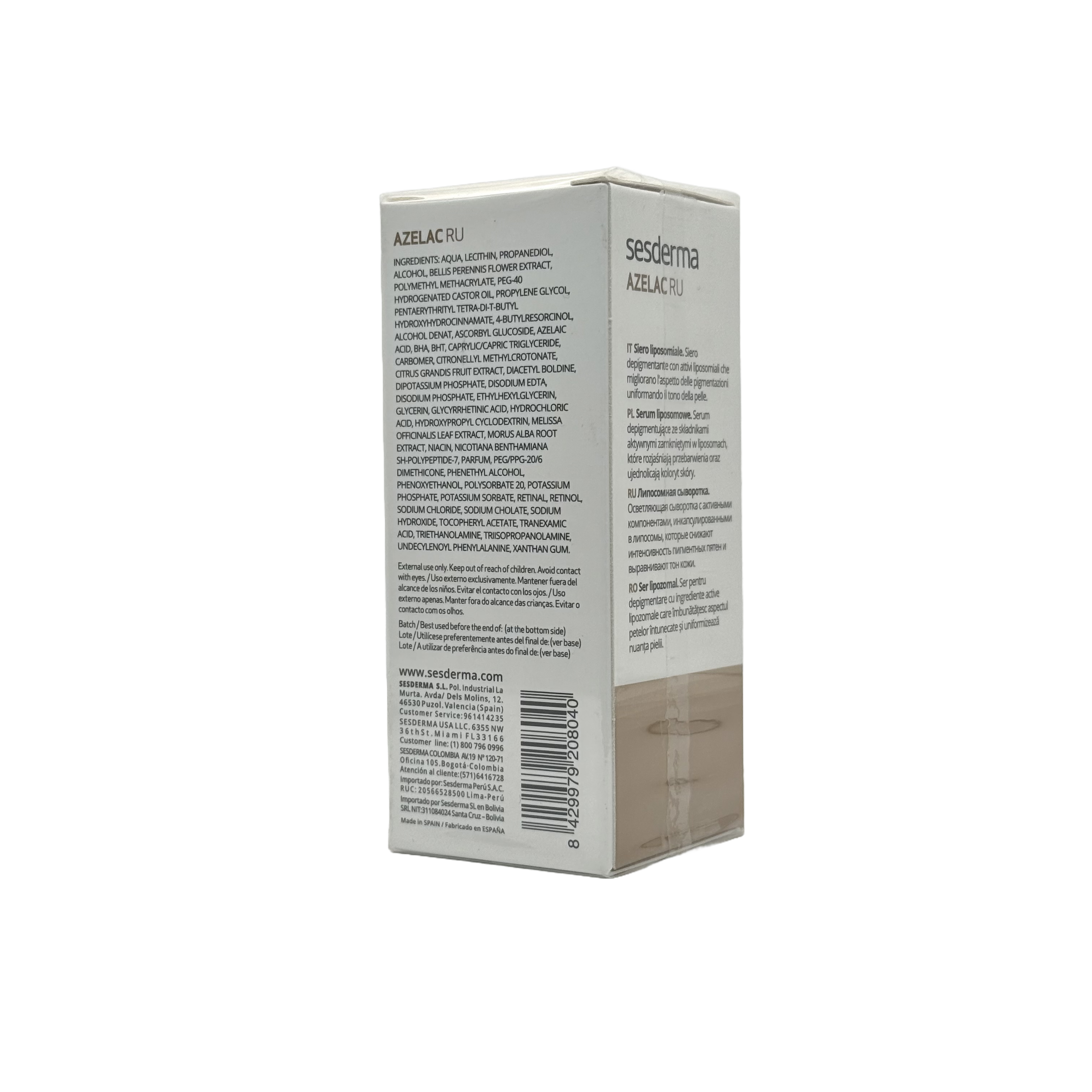 Sesderma AZELAC RU Liposomal Serum 30ml - سيزديرما أزيلاك آر يو سيروم ليبوسومي 30 مل