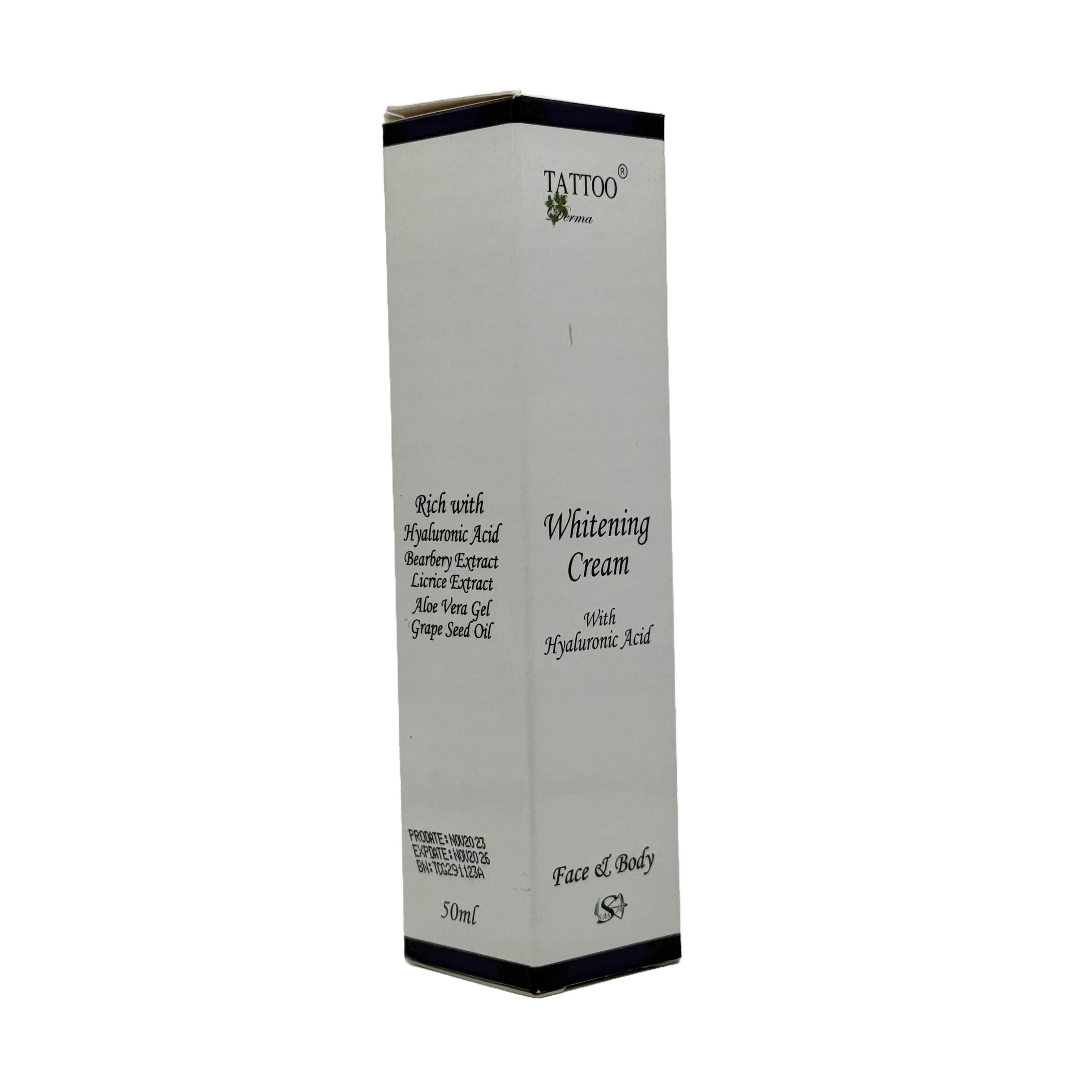 Tattoo Whitening Cream for Face & Body 50ml - كريم تاتو لتفتيح الوجه والجسم 50 مل