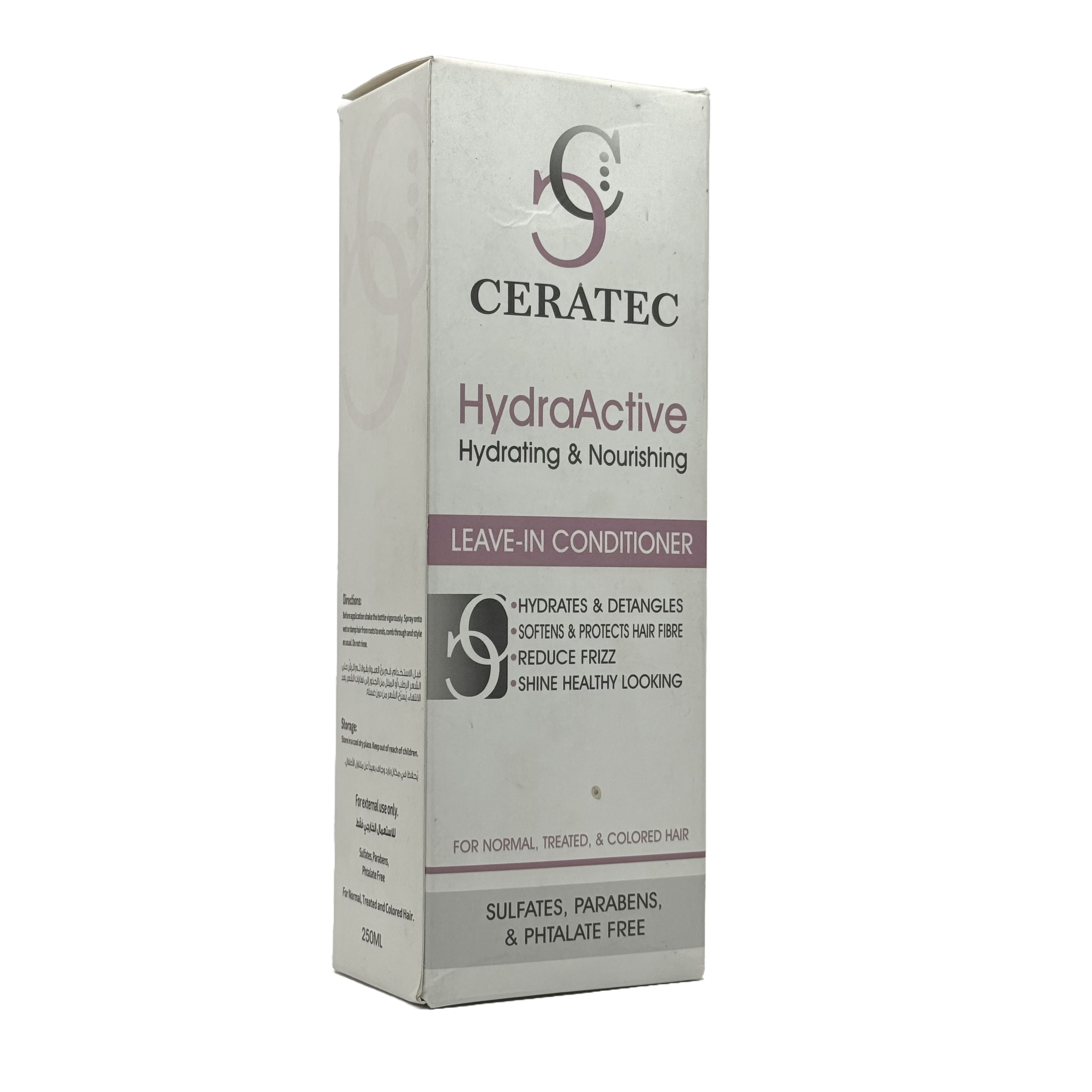 Ceratec Hydra Active Leave In Conditioner 250ml - بلسم سيراتيك هايدرا أكتيف يترك على الشعر 250 مل