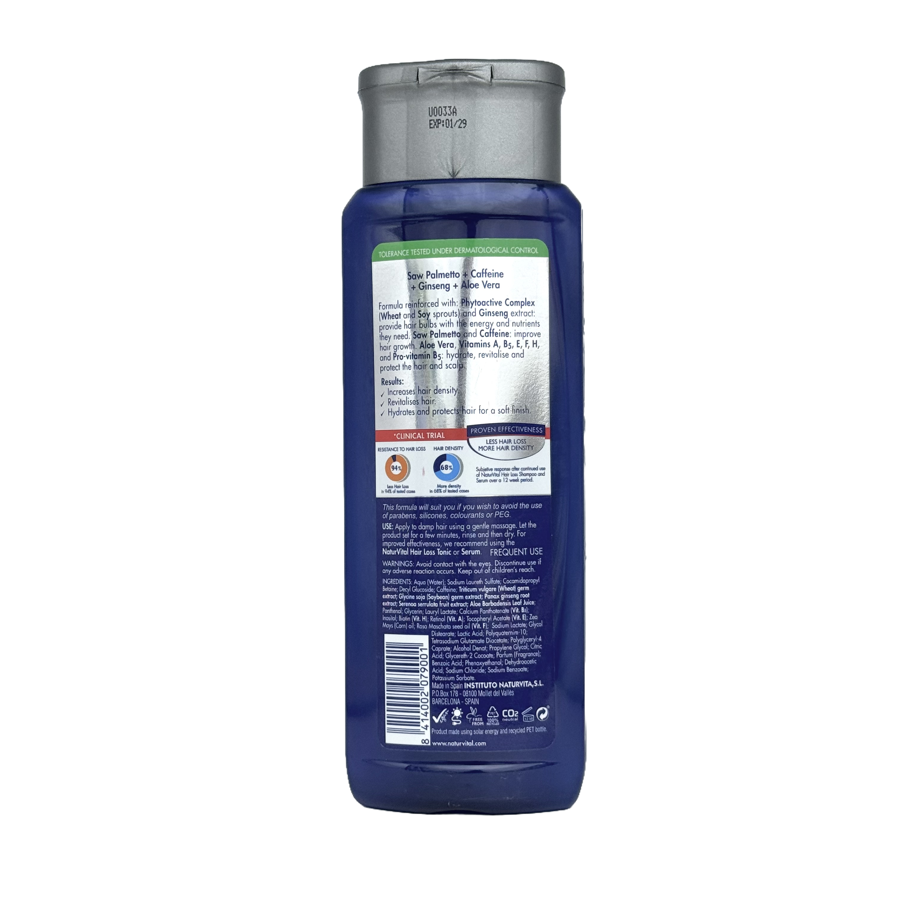 Natur Vital Hair Loss Shampoo for Normal Hair 300ml - شامبو ناتور فيتال ضد تساقط الشعر للشعر العادي 300 مل