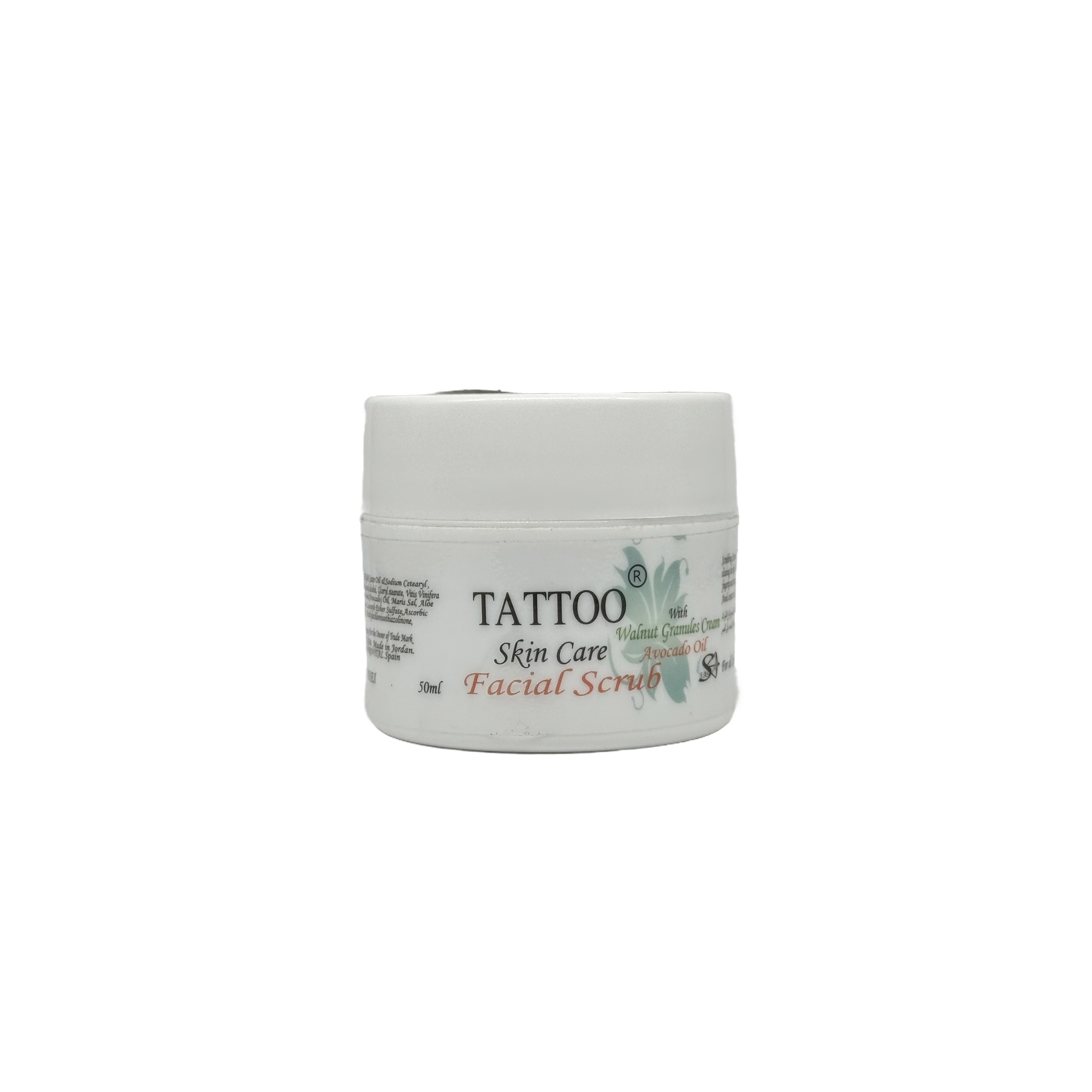 Tattoo Skin Care Facial Scrub 50ml - كريم تاتو للعناية بالبشرة مقشر للوجه 50 مل