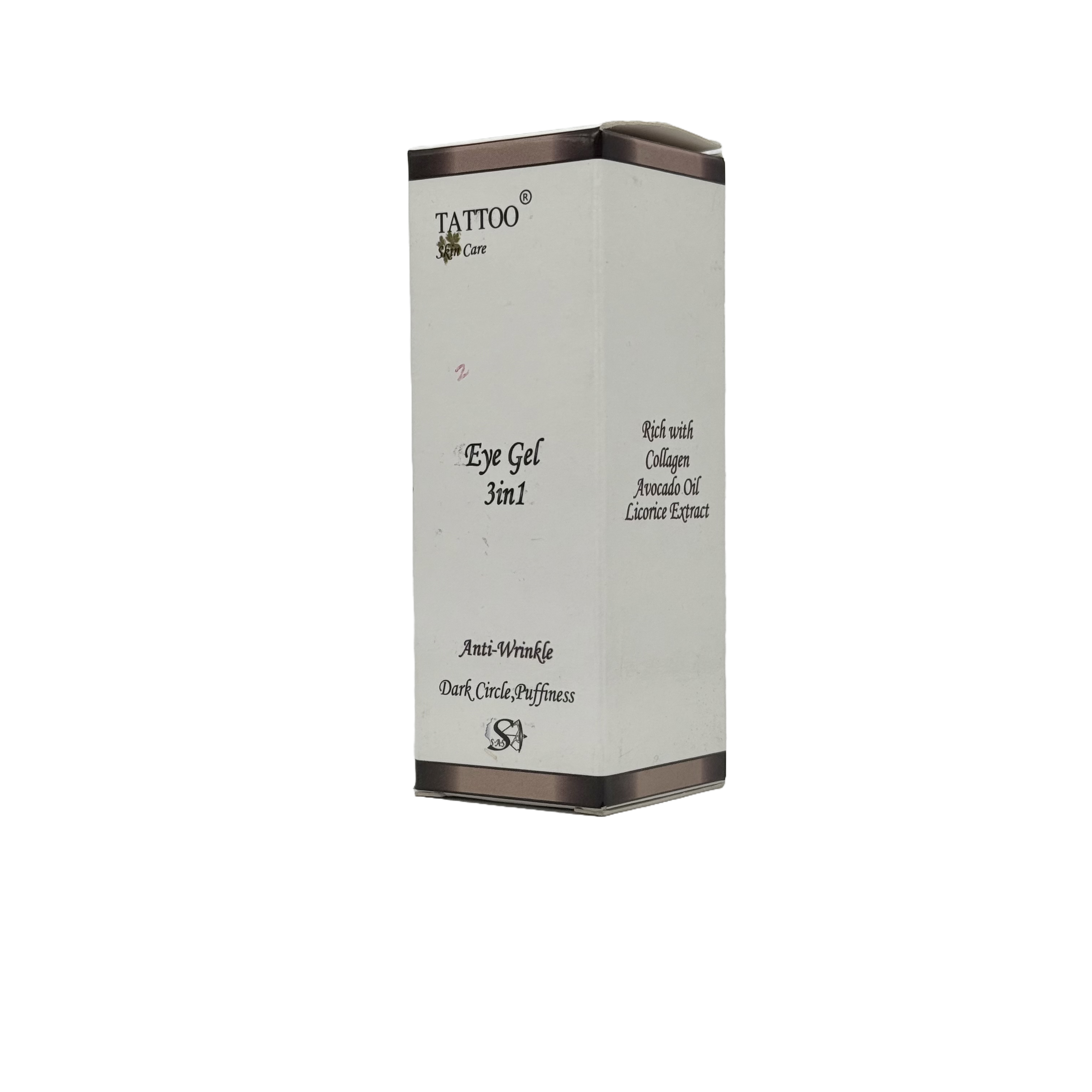 Tattoo Skin Care Eye Gel 3 in 1 Anti Wrinkle 20ml - جل تاتو للعناية بالعين 3 في 1 مضاد للتجاعيد 20 مل