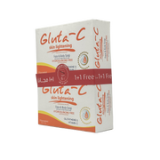 Gluta C Skin Lightening Soap Face & Body Cleanser Buy 1 Get 1 - صابون غلوتا سي لتفتيح البشرة للوجه والجسم عرض 1 + 1