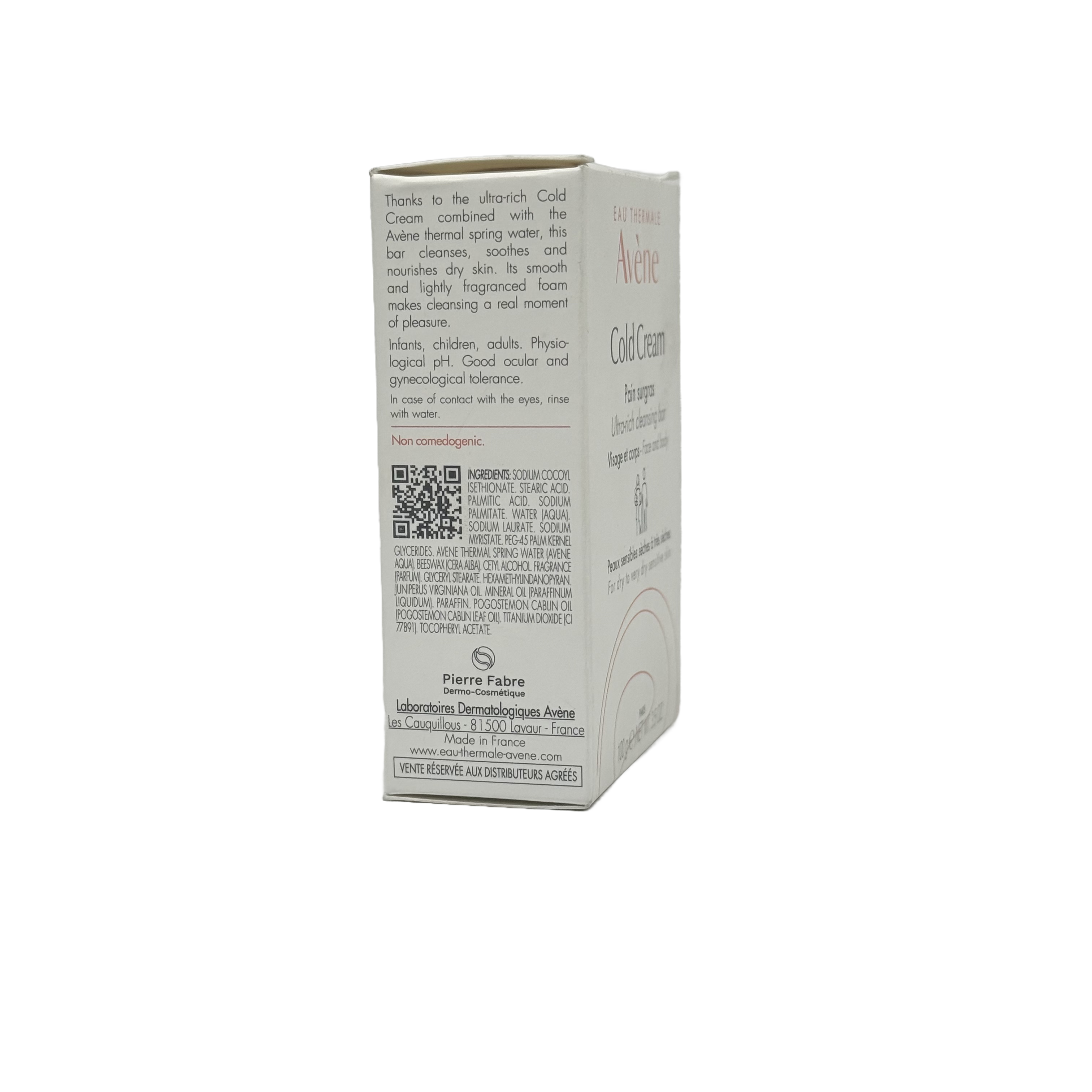 Avene Cold Cream Cleansing Bar 100g - صابونة أفين كولد كريم 100 جم