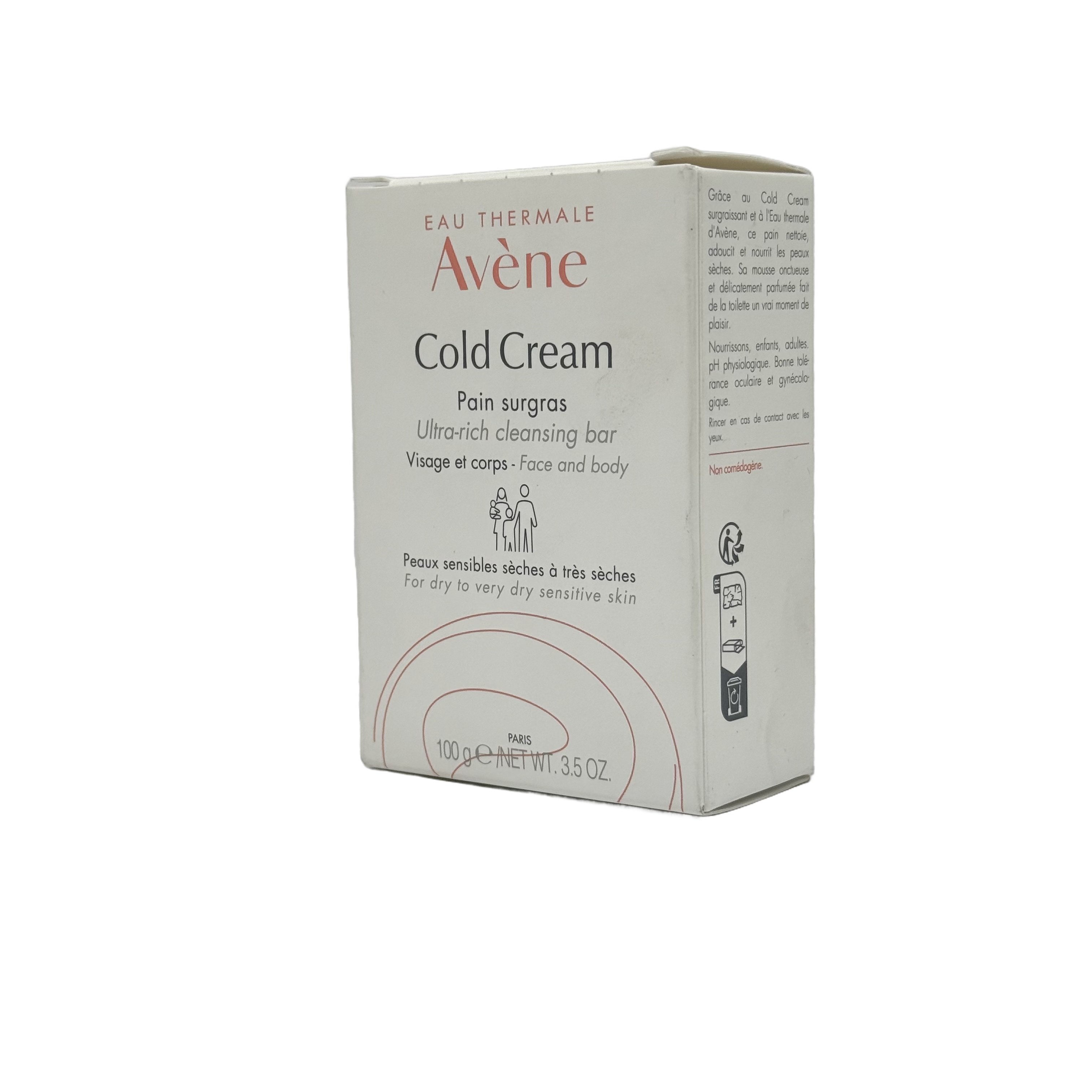 Avene Cold Cream Cleansing Bar 100g - صابونة أفين كولد كريم 100 جم