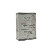 Tattoo Skin Care Sulfur Soap Dead Sea 100g - صابون تاتو للعناية بالبشرة بالكبريت من البحر الميت 100 جم