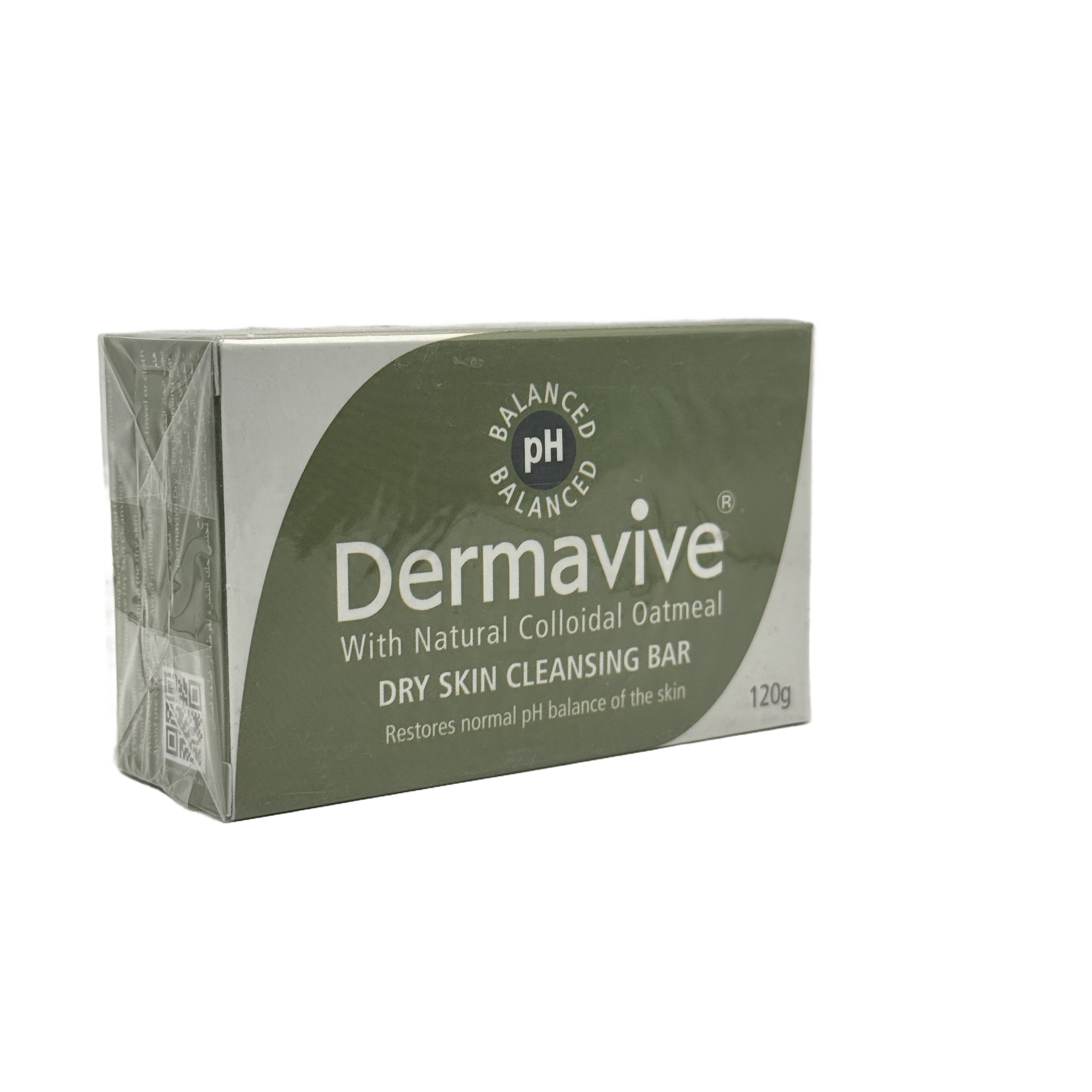 Dermavive Colloidal Oatmeal Moisturiser for Dry Skin 120g - صابون ديرمافايف بالشوفان الغروي للبشرة الجافة 120 جم