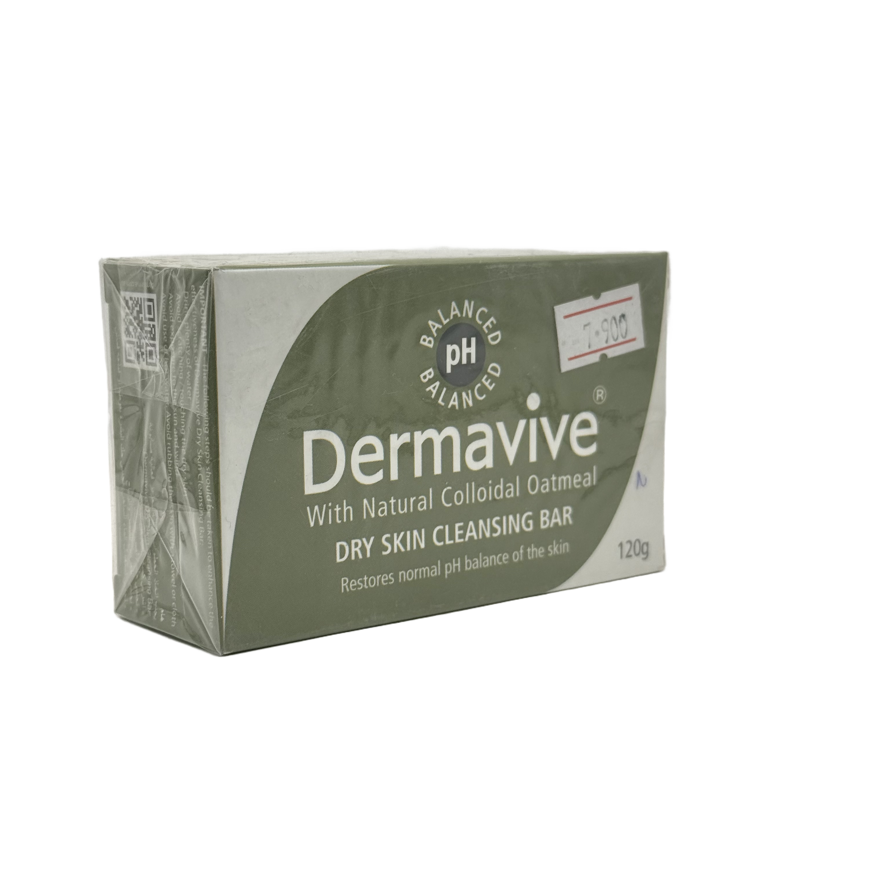 Dermavive Colloidal Oatmeal Moisturiser for Dry Skin 120g - صابون ديرمافايف بالشوفان الغروي للبشرة الجافة 120 جم