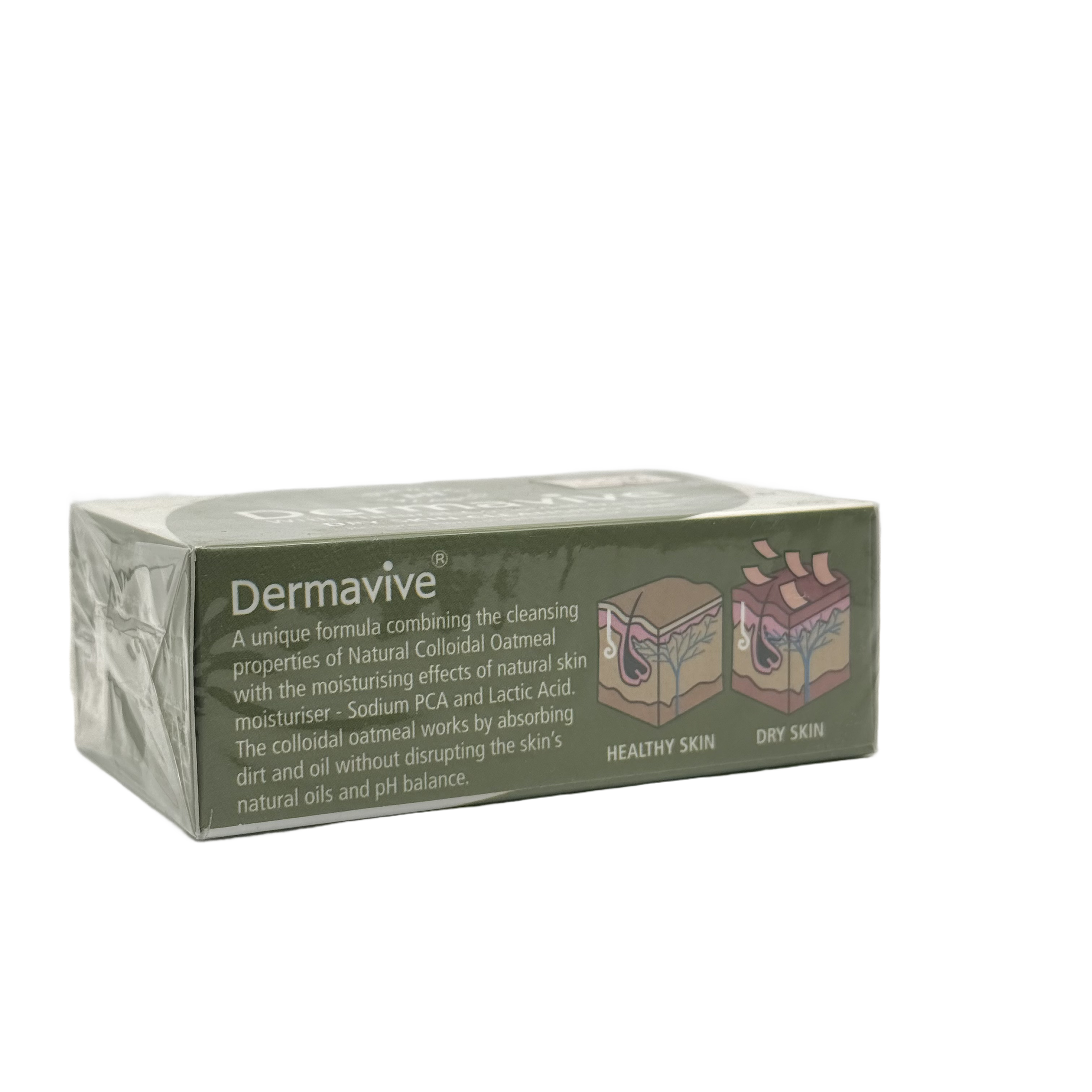 Dermavive Colloidal Oatmeal Moisturiser for Dry Skin 120g - صابون ديرمافايف بالشوفان الغروي للبشرة الجافة 120 جم