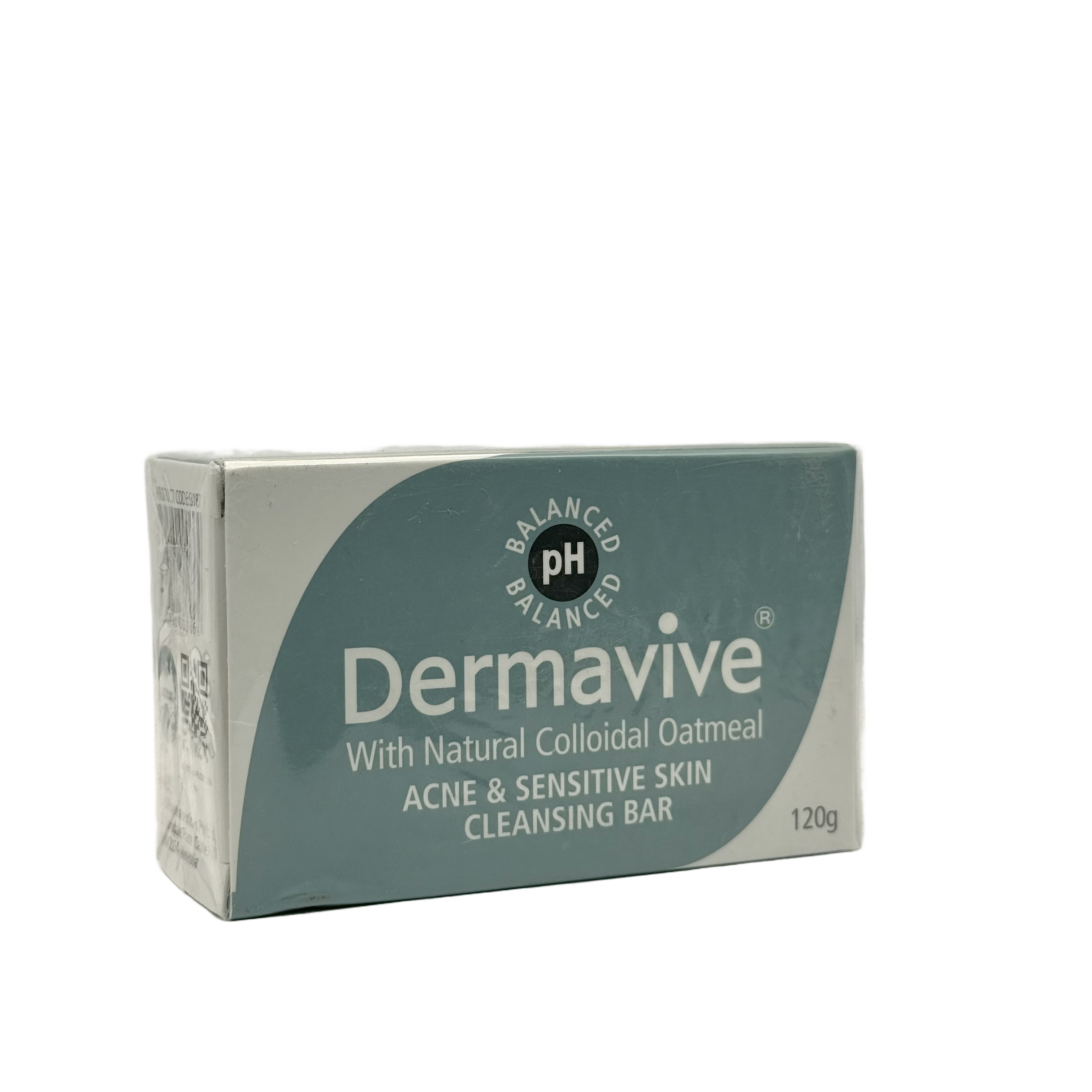 Dermavive Acne & Sensitive Skin Cleansing Bar with Colloidal Oatmeal 120g - صابونة ديرمافايف لتنظيف البشرة الحساسة والمعرضة لحب الشباب بالشوفان الغروي 120 جم