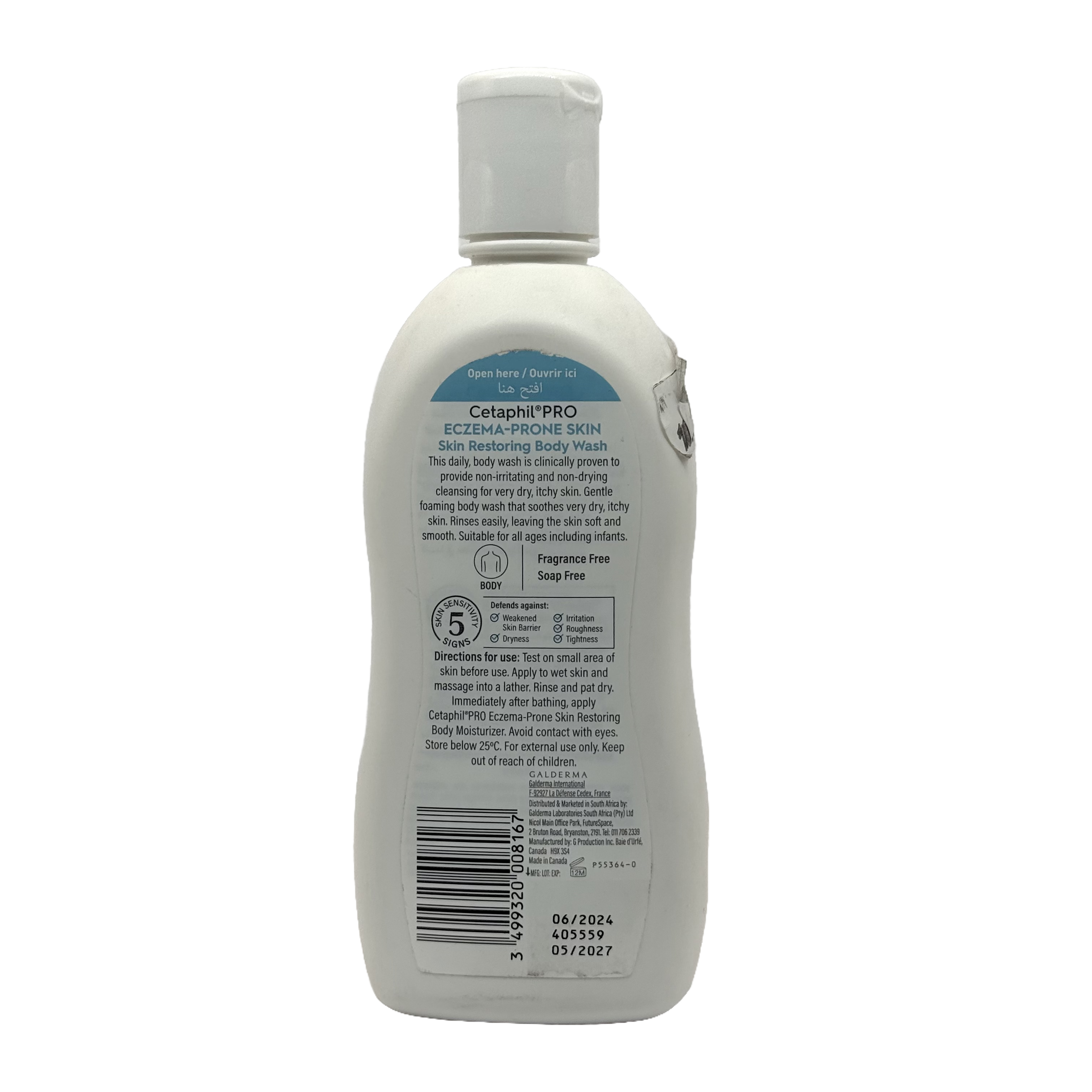 Cetaphil Pro Eczema Nettoyant Body Wash 295ml - غسول سيتافيل برو للإكزيما للجسم 295 مل