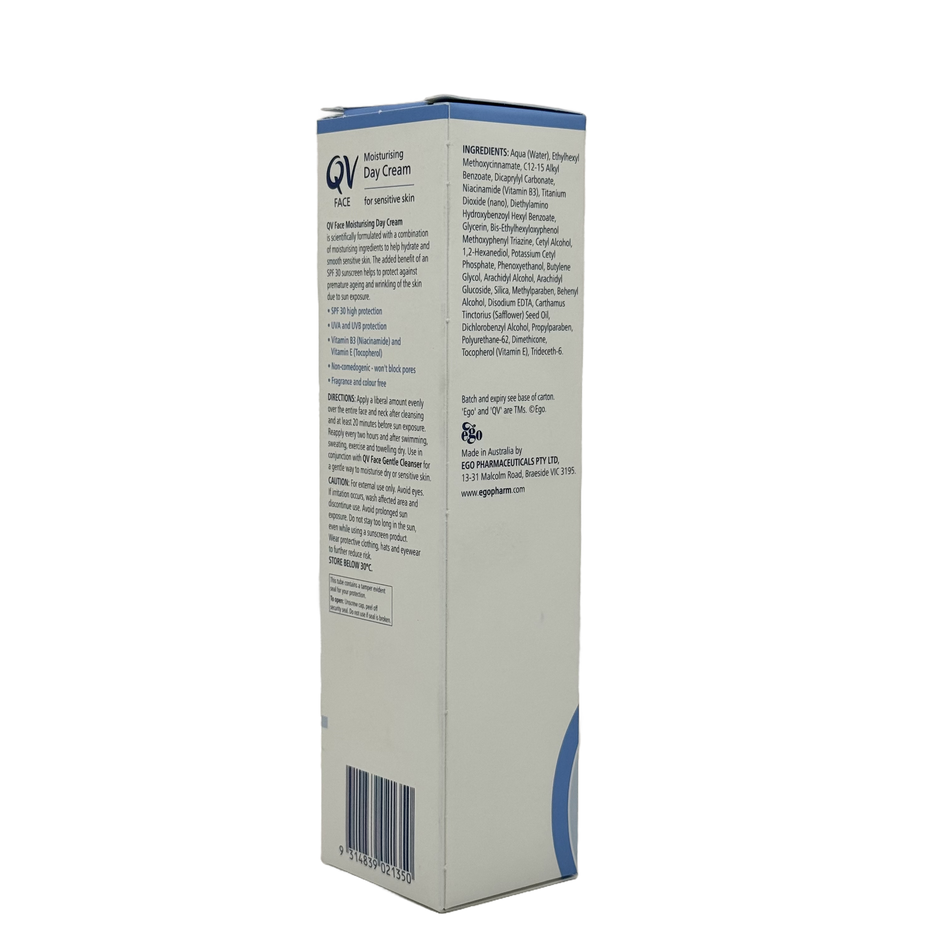 QV Face Moisturising Day Cream SPF 30 75g - كريم كيو في المرطب النهاري للوجه بعامل حماية 30 ‏75 جم