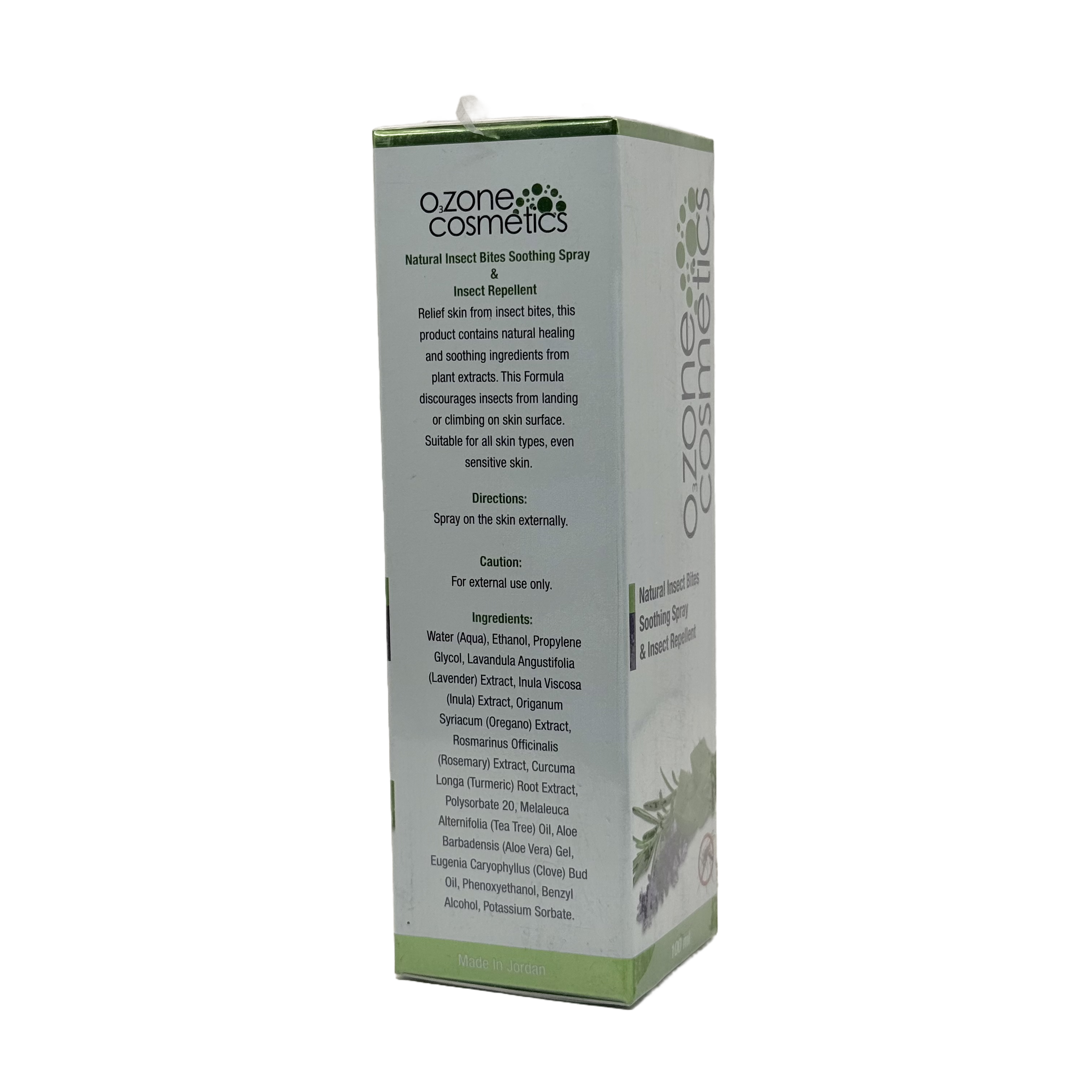 Ozone Cosmetics Natural Insect Bites Soothing Spray 100ml - بخاخ أوزون التجميلي الطبيعي لتهدئة لدغات الحشرات 100 مل