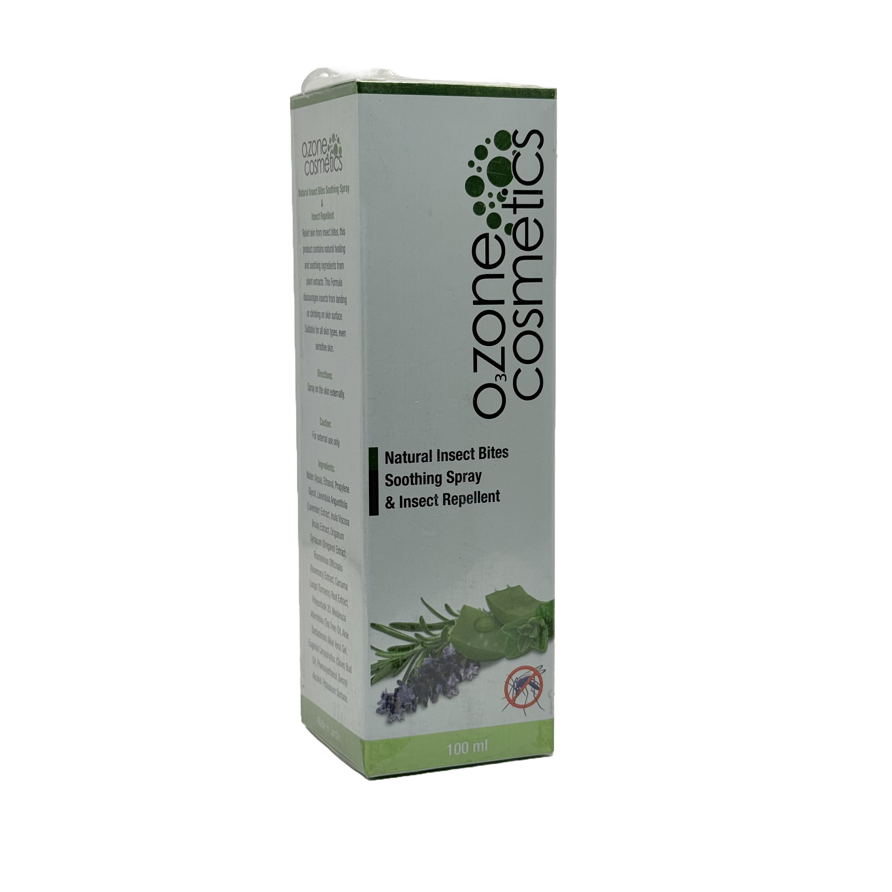 Ozone Cosmetics Natural Insect Bites Soothing Spray 100ml - بخاخ أوزون التجميلي الطبيعي لتهدئة لدغات الحشرات 100 مل