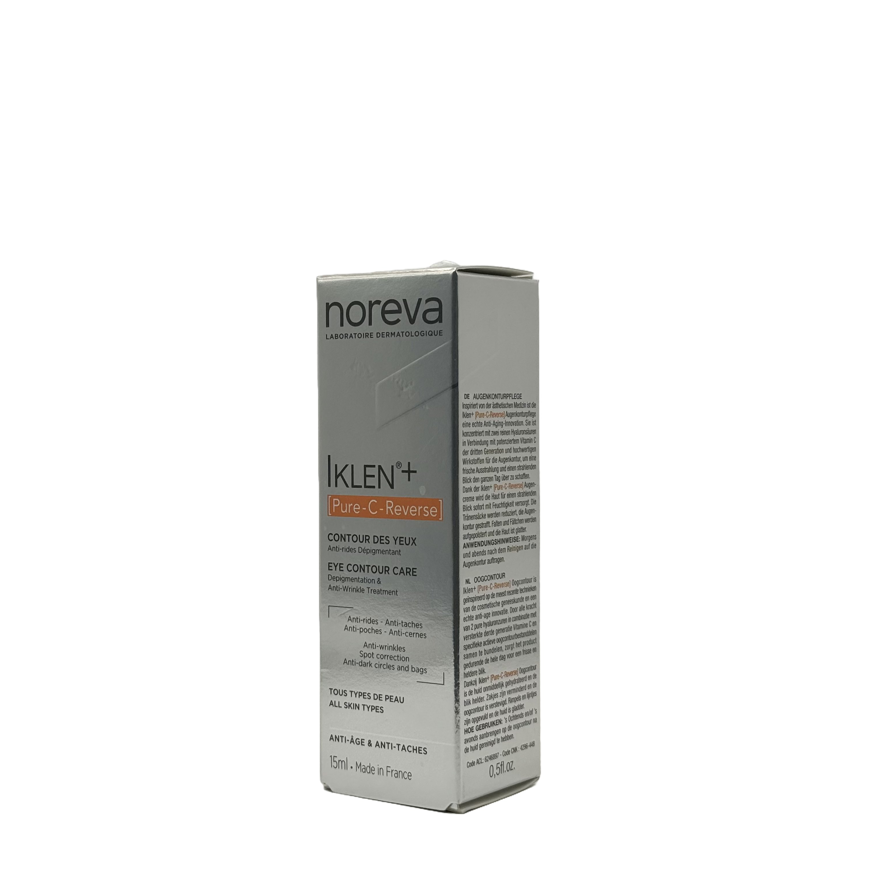 Noreva Iklen Plus Pure C Reverse Eye Contour Care 15ml - نوريفا إيكلين بلس بيور سي ريفرس كريم محيط العين 15 مل