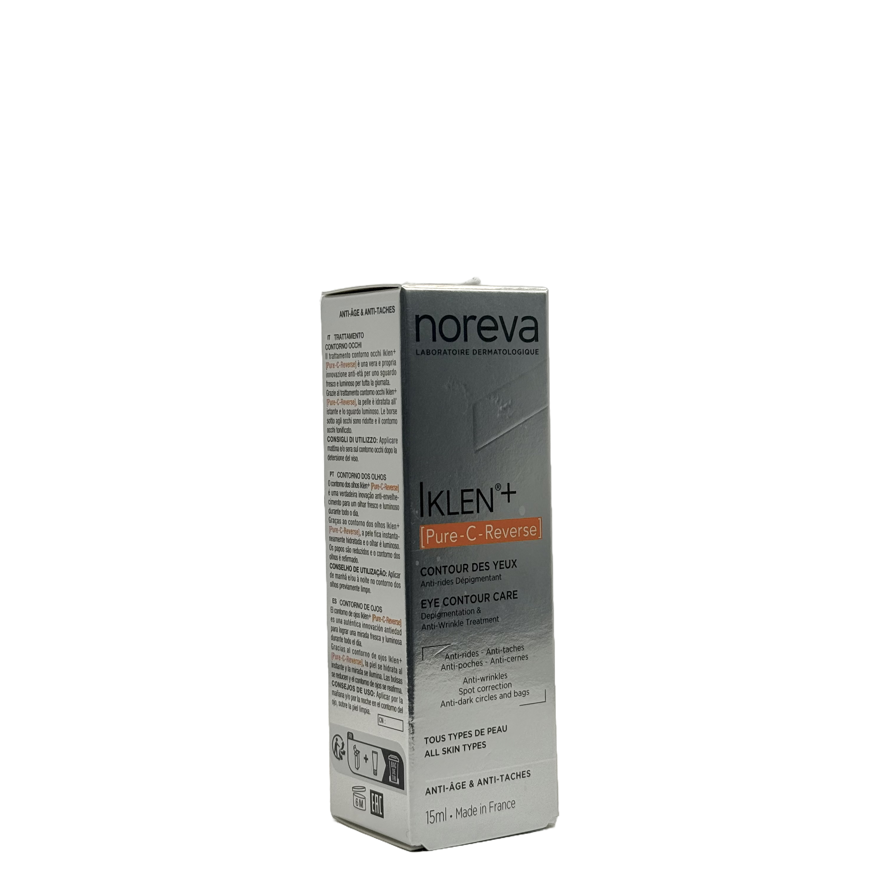Noreva Iklen Plus Pure C Reverse Eye Contour Care 15ml - نوريفا إيكلين بلس بيور سي ريفرس كريم محيط العين 15 مل