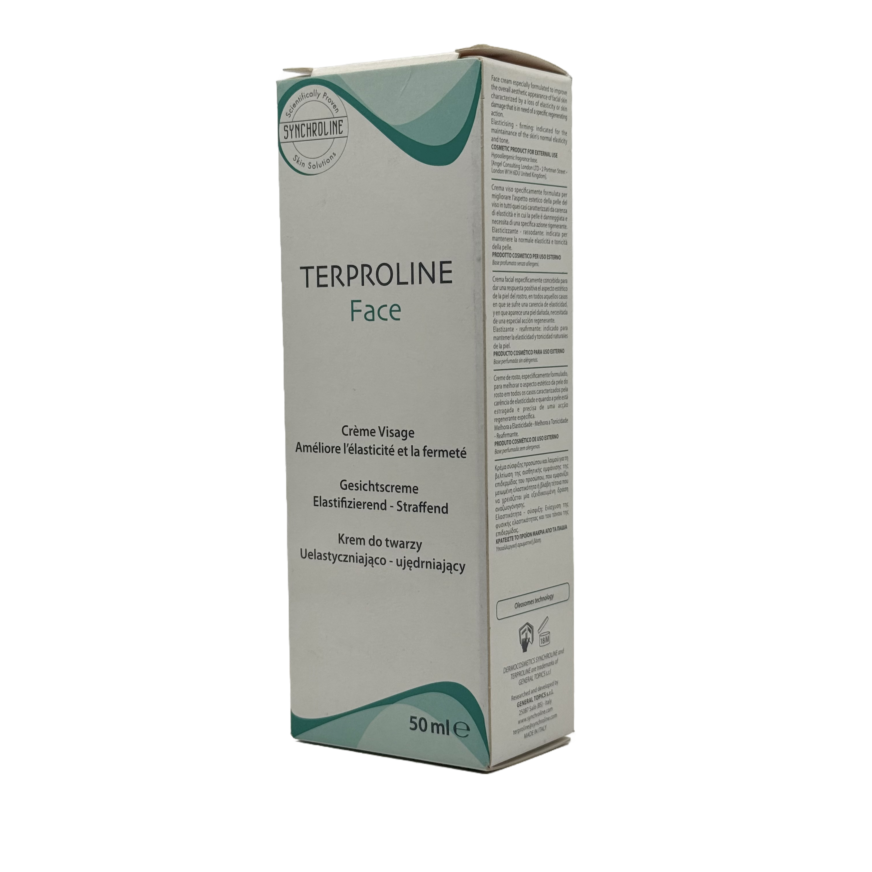 SYNCHROLINE TERPROLINE Face Elasticizing and Toning Cream 50 ml - سينكرولاين تيربرولاين كريم شد وتماسك الوجه والرقبة 50 مل