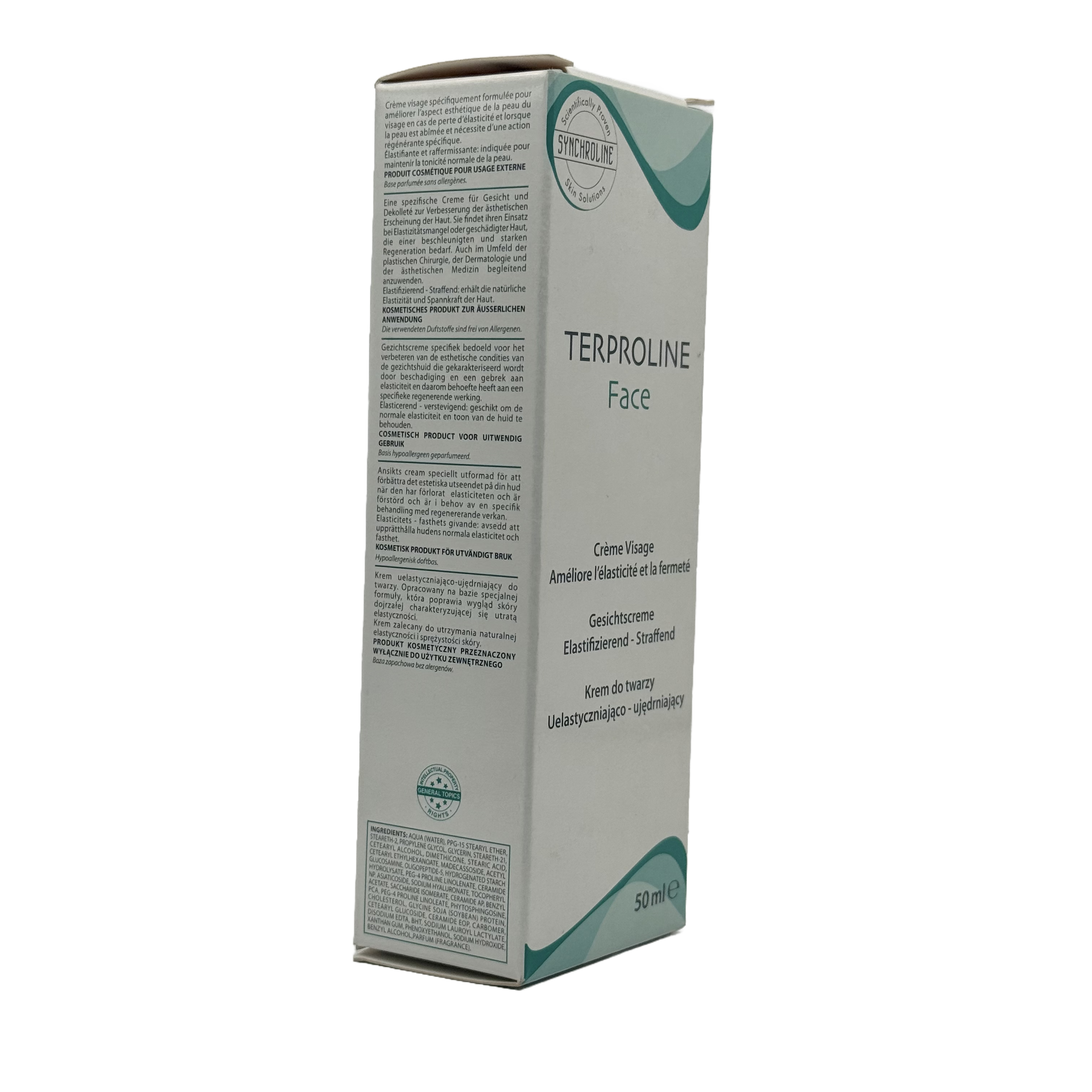 SYNCHROLINE TERPROLINE Face Elasticizing and Toning Cream 50 ml - سينكرولاين تيربرولاين كريم شد وتماسك الوجه والرقبة 50 مل