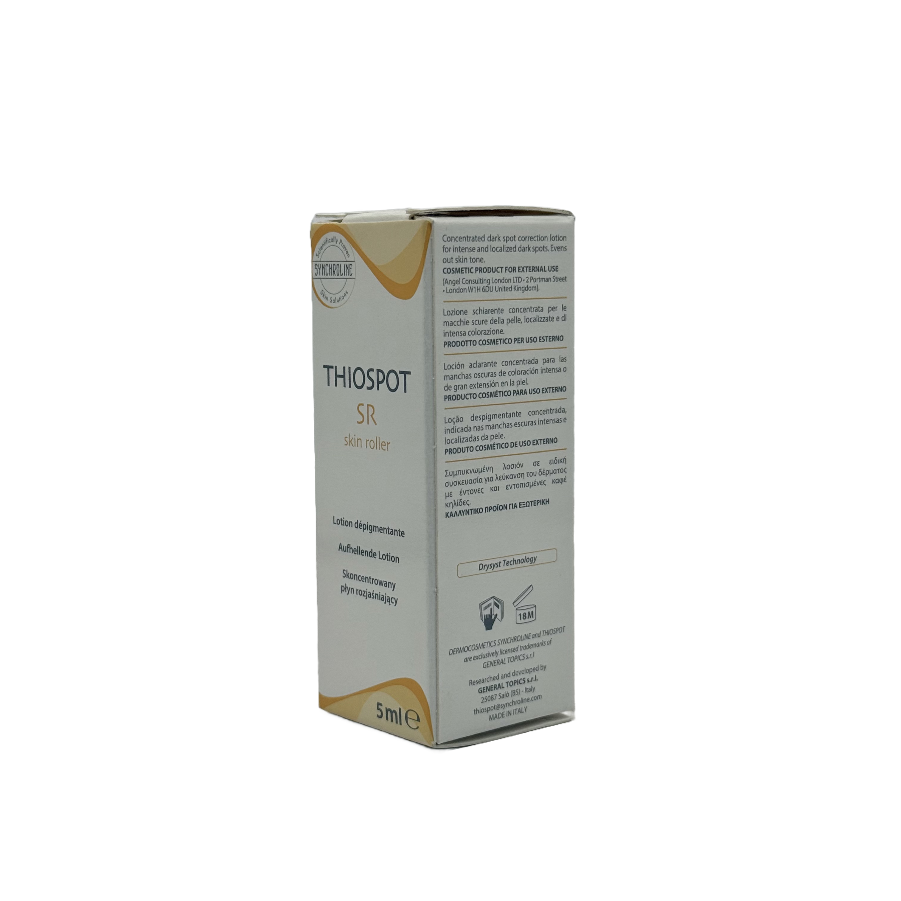 SYNCHROLINE THIOSPOT SR Skin Roller 5 ml - سينكرولاين ثايوسبوت إس آر رولر موضعي للبقع 5 مل