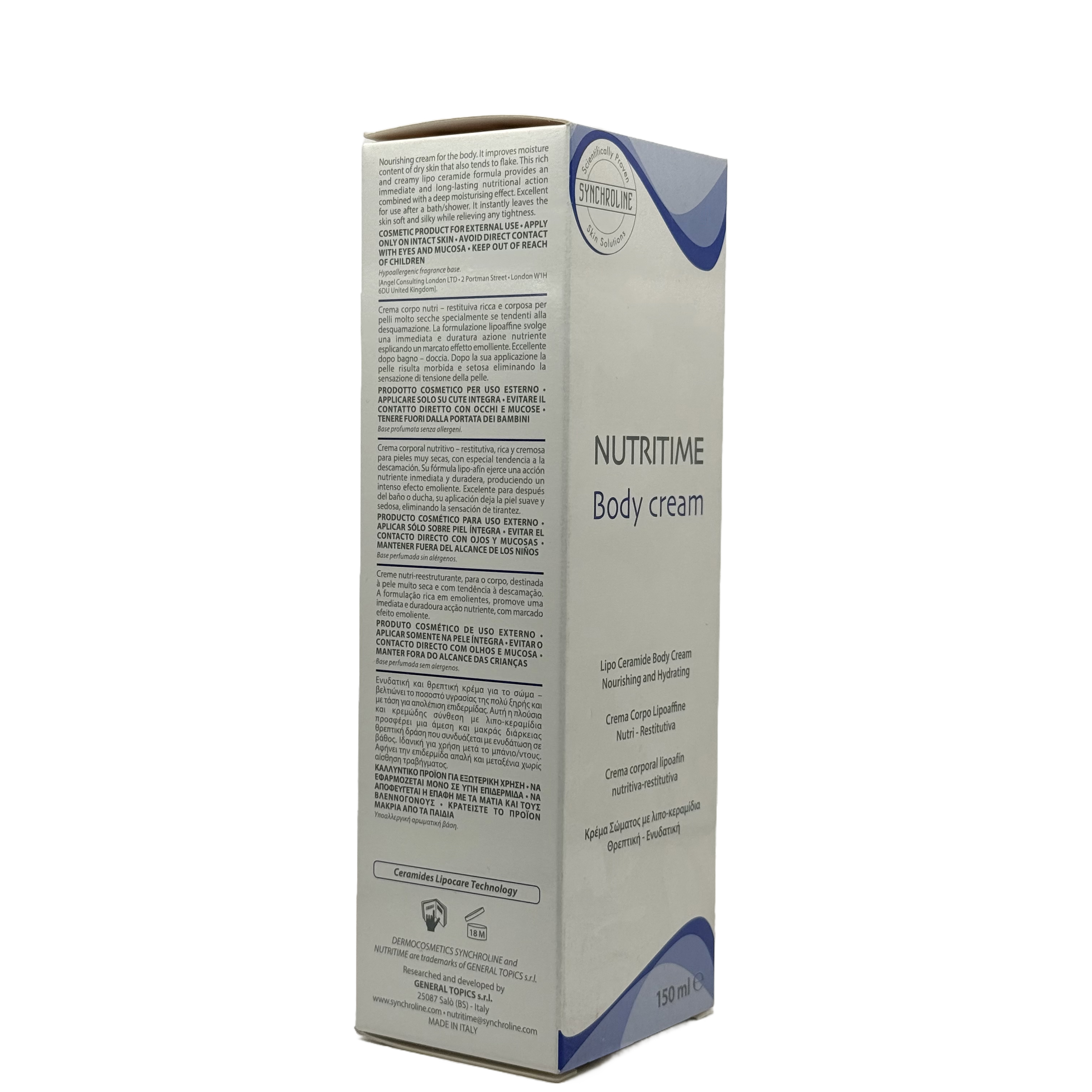 SYNCHROLINE NUTRITIME Body Cream 150 ml - سينكرولاين نوتريتايم كريم مغذي للجسم 150 مل
