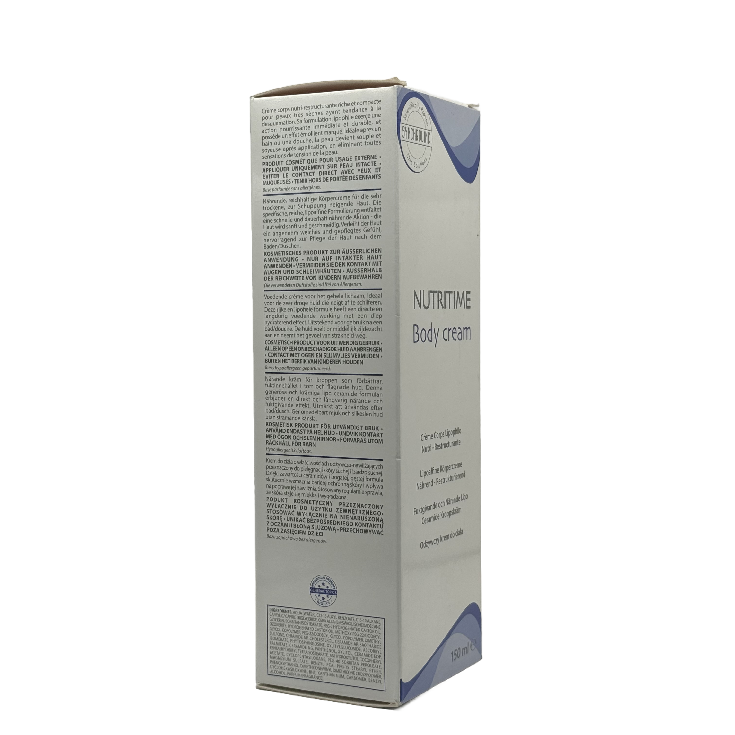 SYNCHROLINE NUTRITIME Body Cream 150 ml - سينكرولاين نوتريتايم كريم مغذي للجسم 150 مل