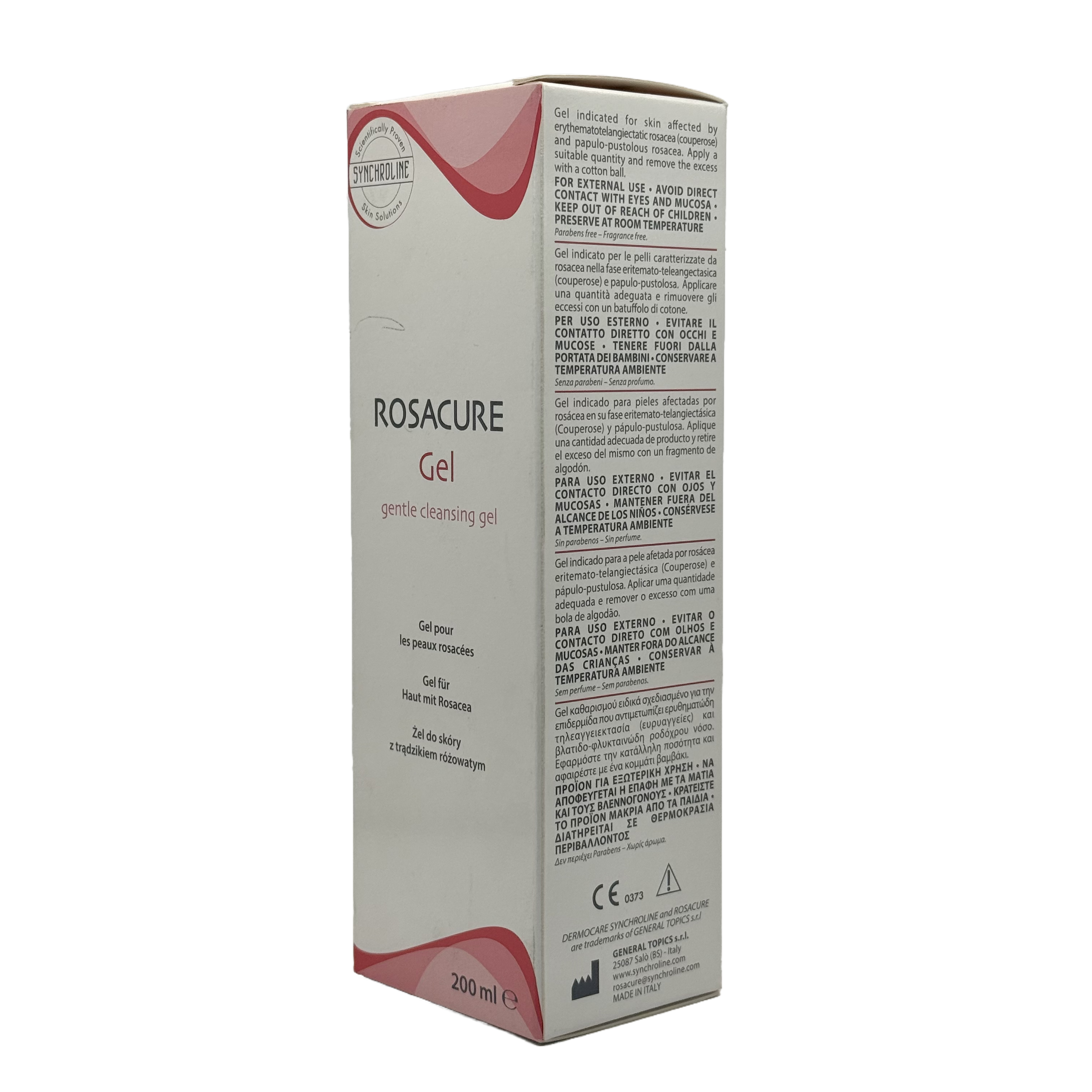 SYNCHROLINE ROSACURE Gentle Cleansing Gel 200 ml - سينكرولاين روزاكير جل تنظيف لطيف 200 مل