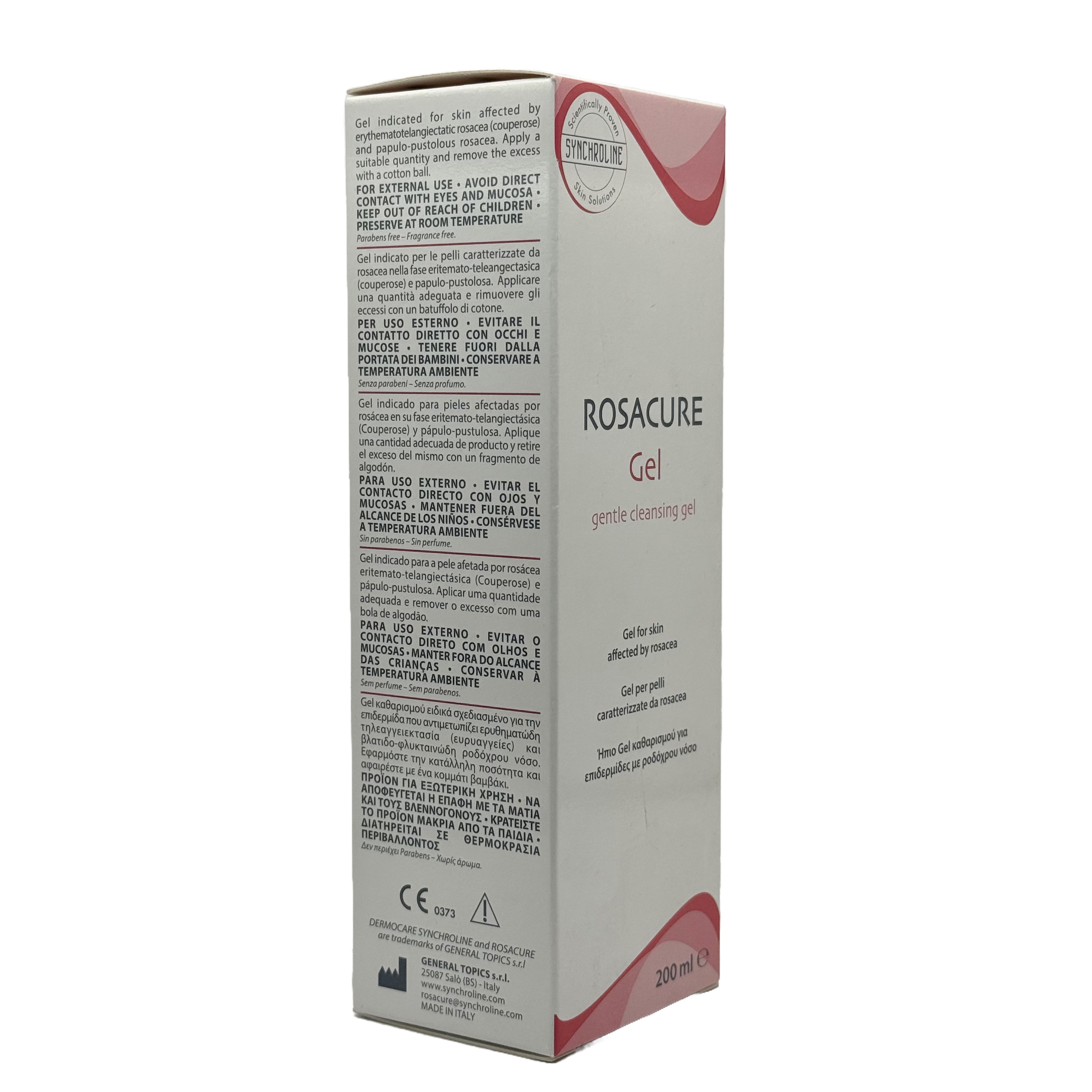 SYNCHROLINE ROSACURE Gentle Cleansing Gel 200 ml - سينكرولاين روزاكير جل تنظيف لطيف 200 مل