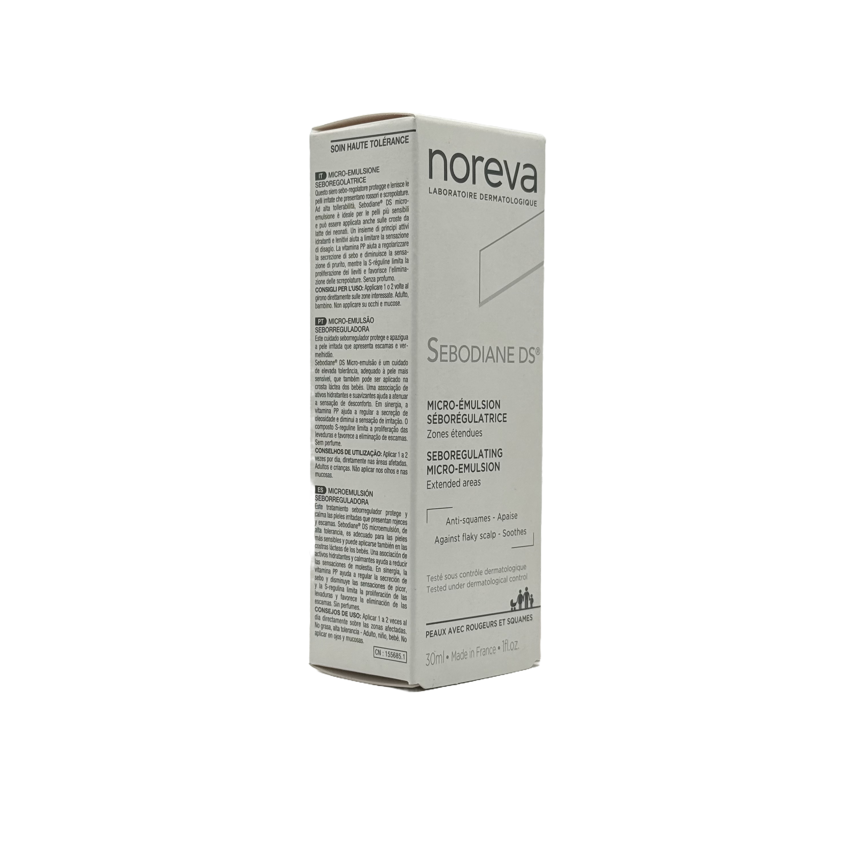 Noreva Sebodiane DS Seboregulating Micro-Emulsion 30 ml - نوريفا سيبوديان دي اس مستحلب منظم لإفراز الدهون 30 مل