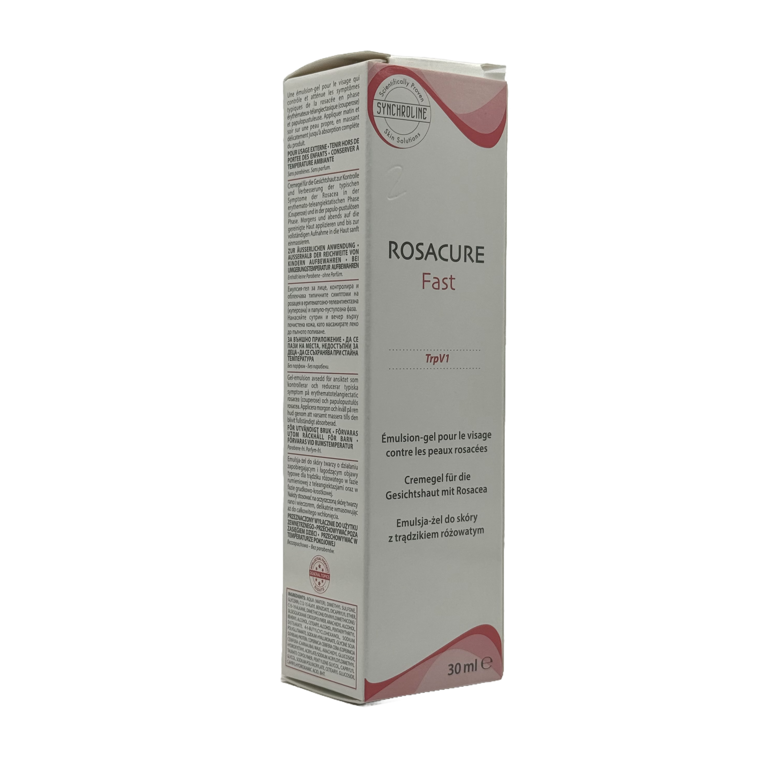 Synchroline Rosacure Fast Face Gel-Emulsion - سينكرو لاين روزاكير فاست جل مستحلب للوجه