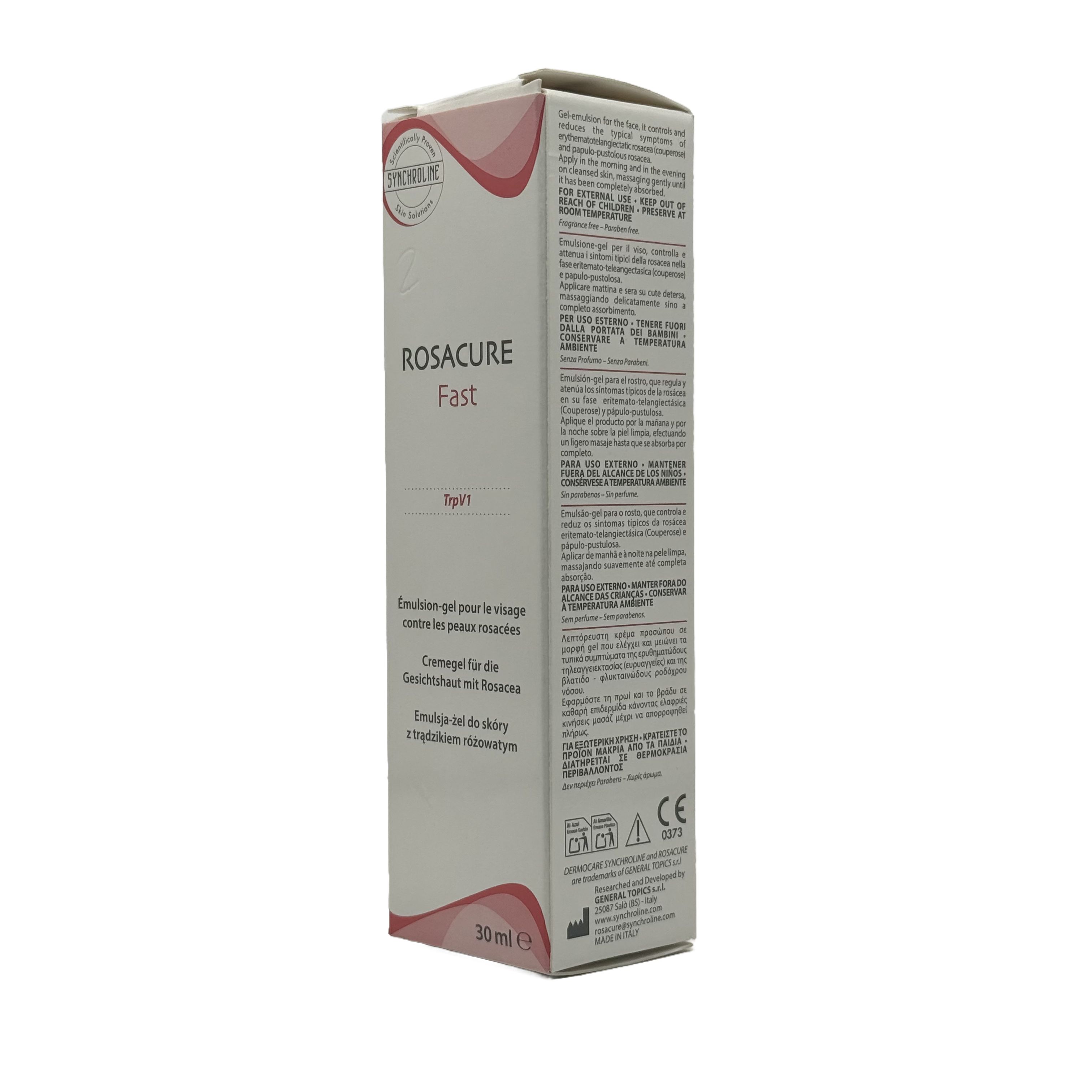 Synchroline Rosacure Fast Face Gel-Emulsion - سينكرو لاين روزاكير فاست جل مستحلب للوجه