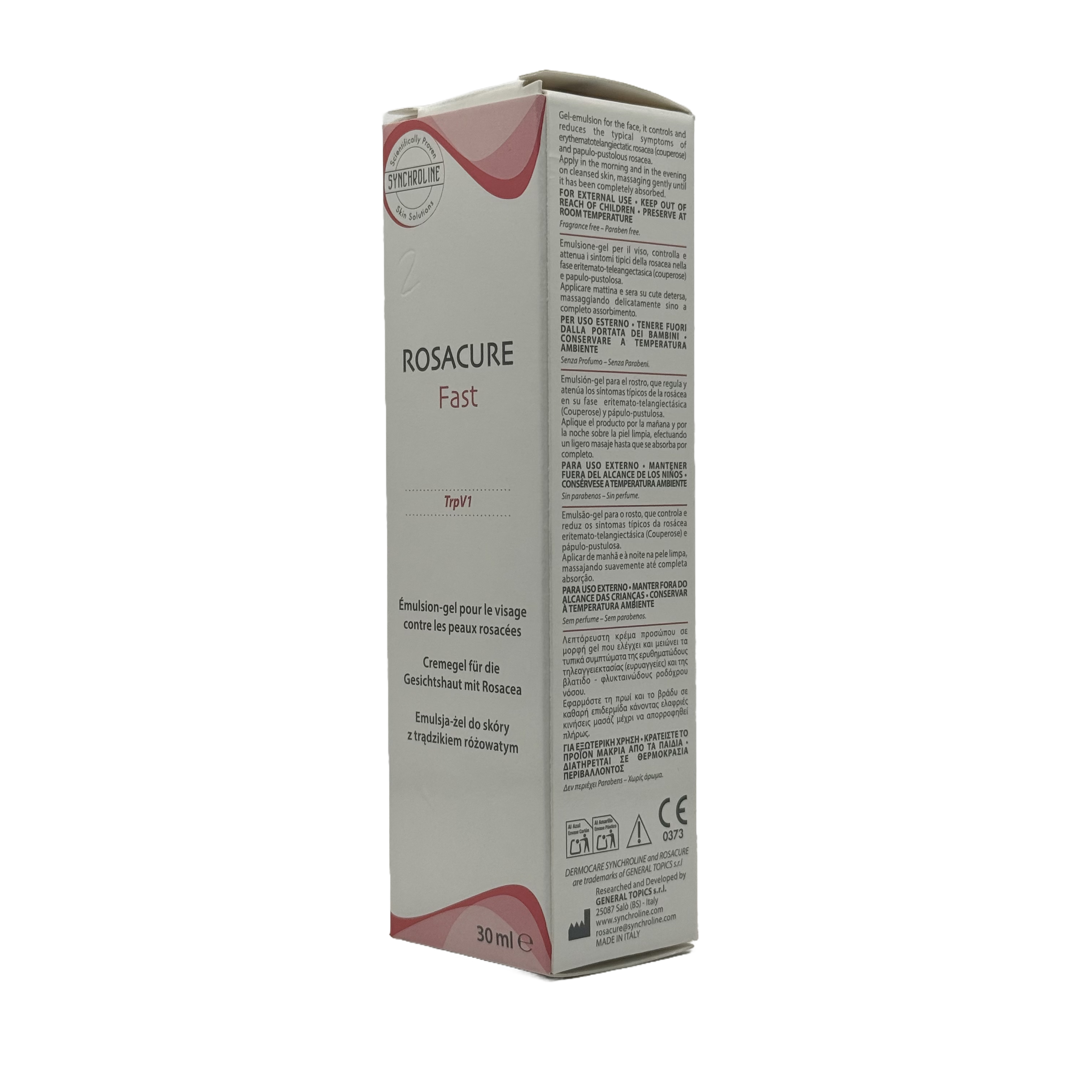 Synchroline Rosacure Fast Face Gel-Emulsion - سينكرو لاين روزاكير فاست جل مستحلب للوجه