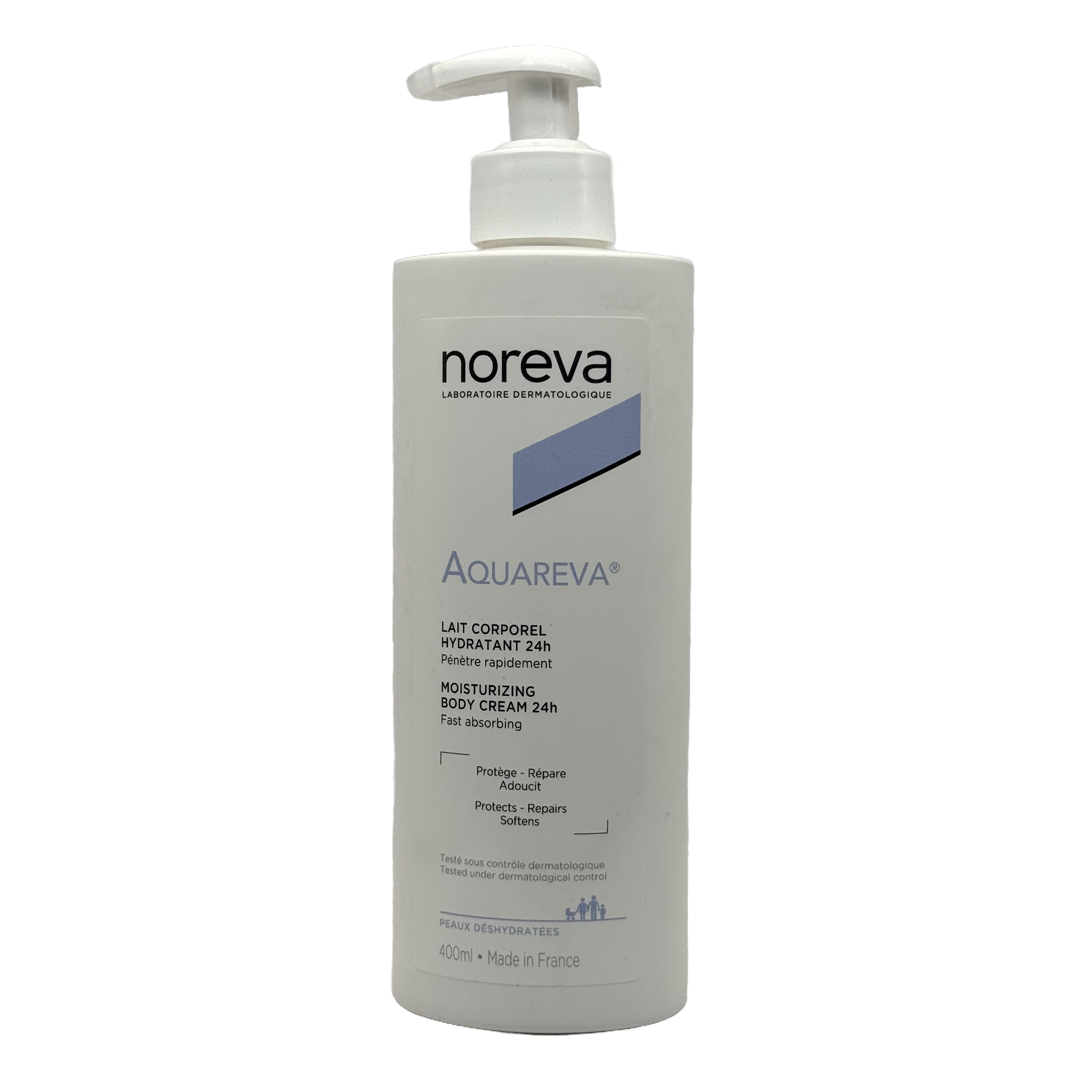 Noreva Aquareva 24-hour Moisturising Body Milk 400 ml - نوريفا أكوافيفا حليب مرطب للجسم 24 ساعة 400 مل