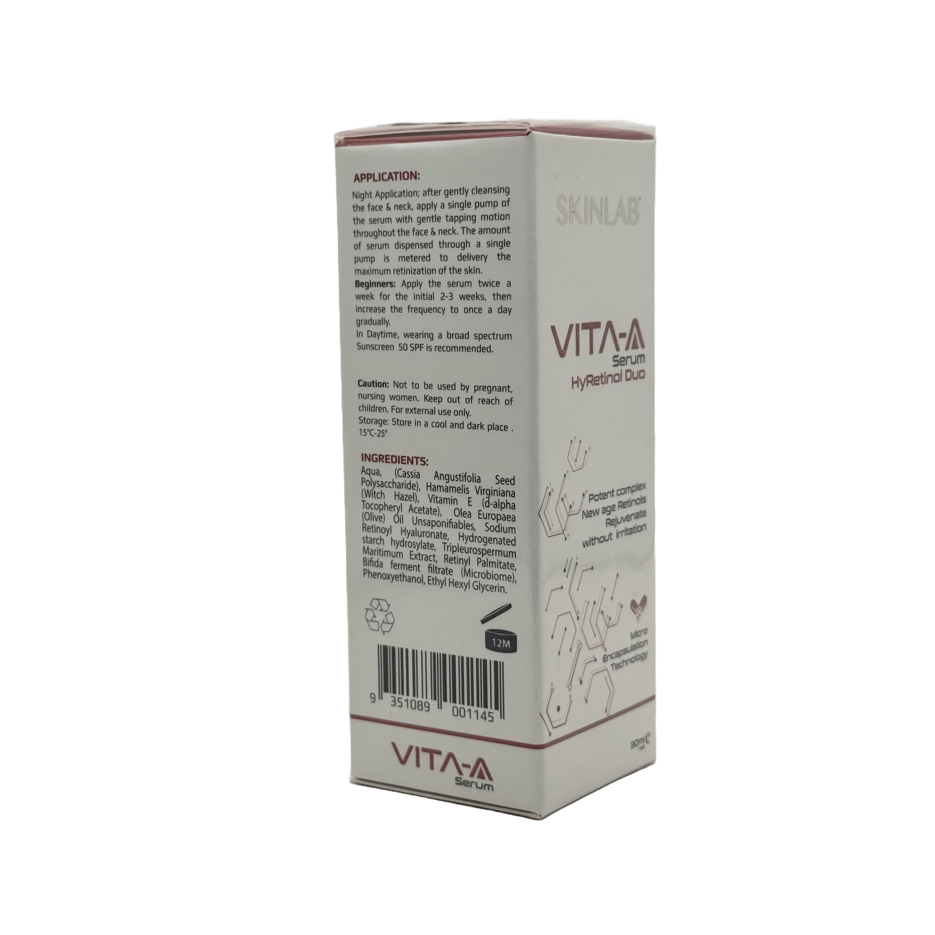 Skinlab Vita-A Retinol Serum 30 ml - سكن لاب فيتا ايه سيروم الريتينول 30 مل