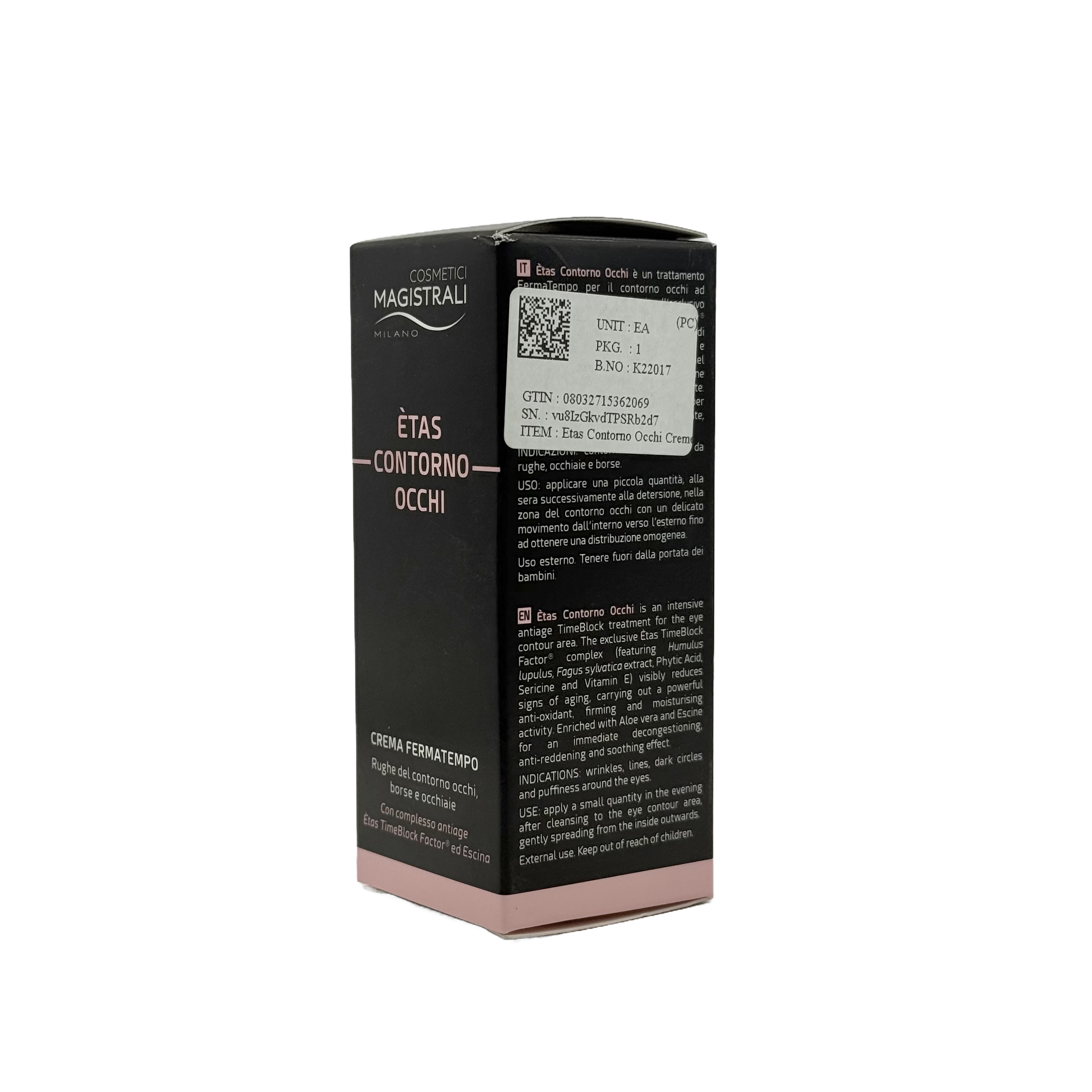 Cosmetici Magistrali Etas Contorno Occhi Cream 15 ml - كوزمتيتشي ماجيسترالي إيتاس كريم محيط العين 15 مل