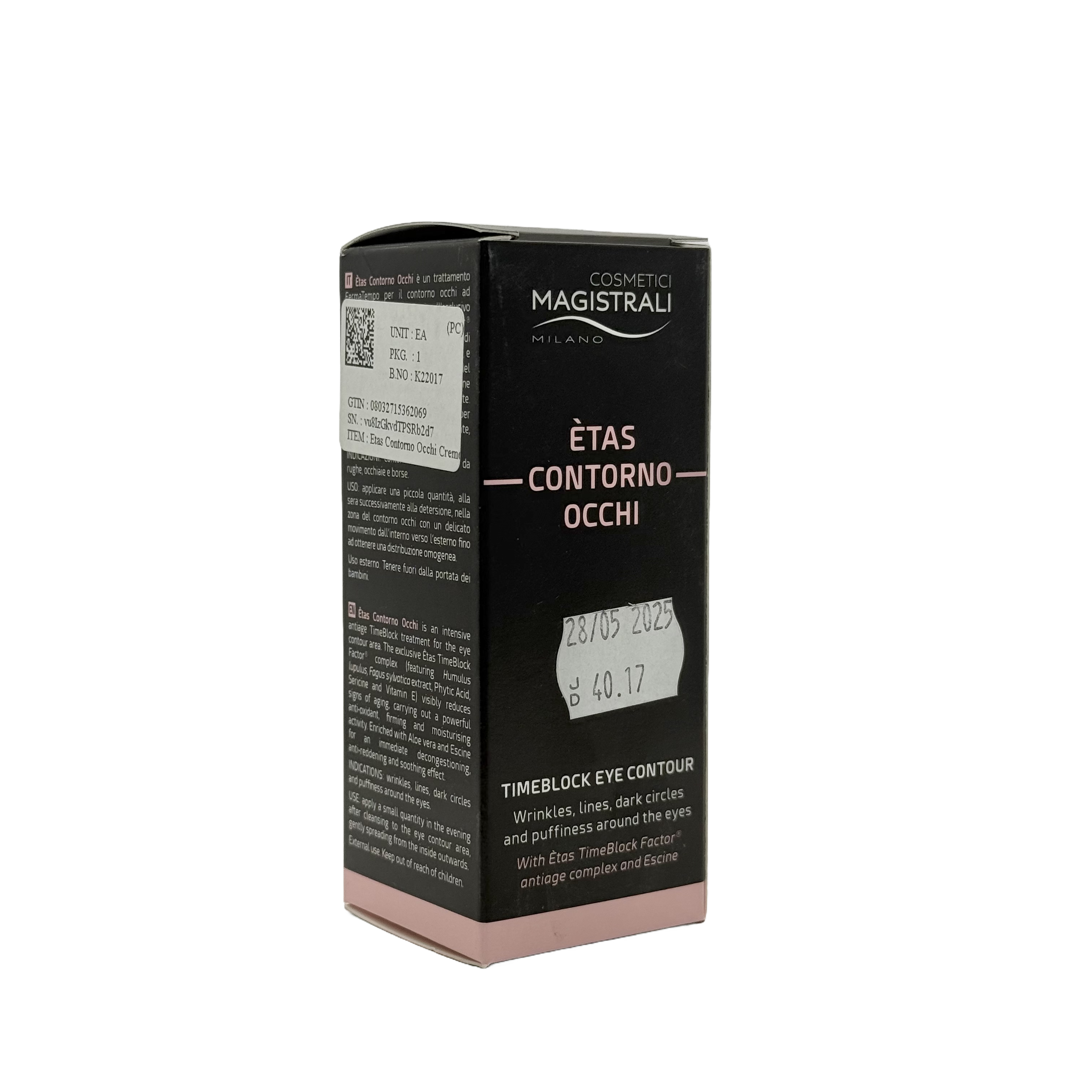 Cosmetici Magistrali Etas Contorno Occhi Cream 15 ml - كوزمتيتشي ماجيسترالي إيتاس كريم محيط العين 15 مل