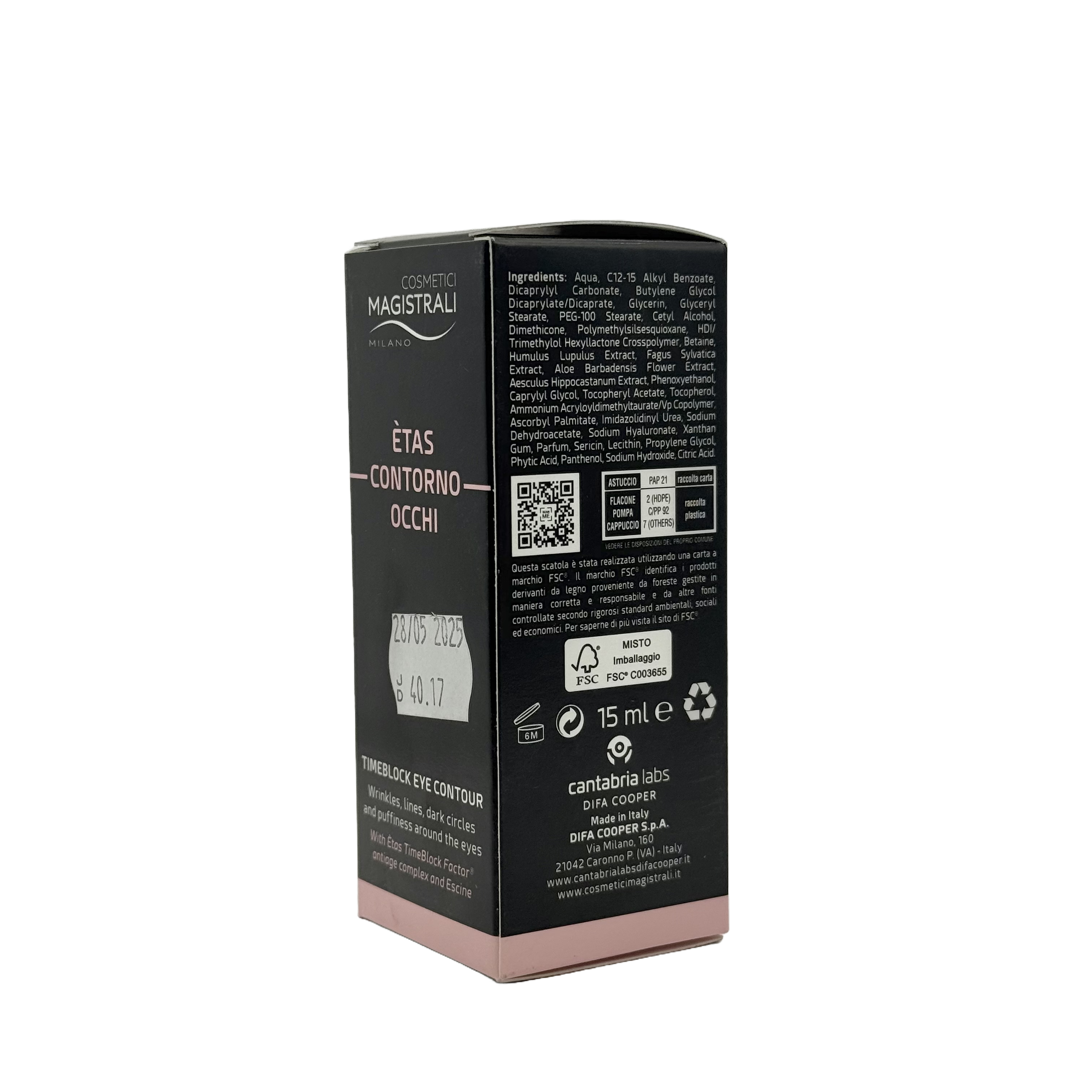 Cosmetici Magistrali Etas Contorno Occhi Cream 15 ml - كوزمتيتشي ماجيسترالي إيتاس كريم محيط العين 15 مل