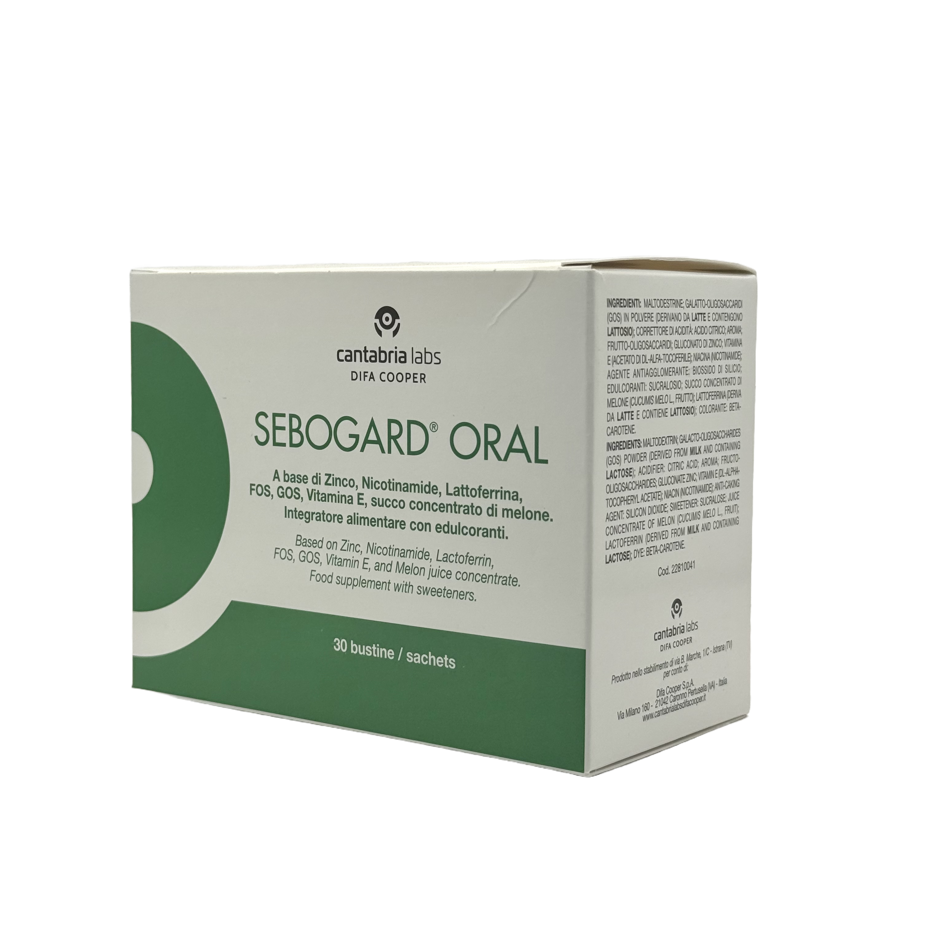 Difa Cooper Sebogard Oral Sachets 30 sachets - ديفا كوبر سيبوغارد أورال أكياس 30 كيس