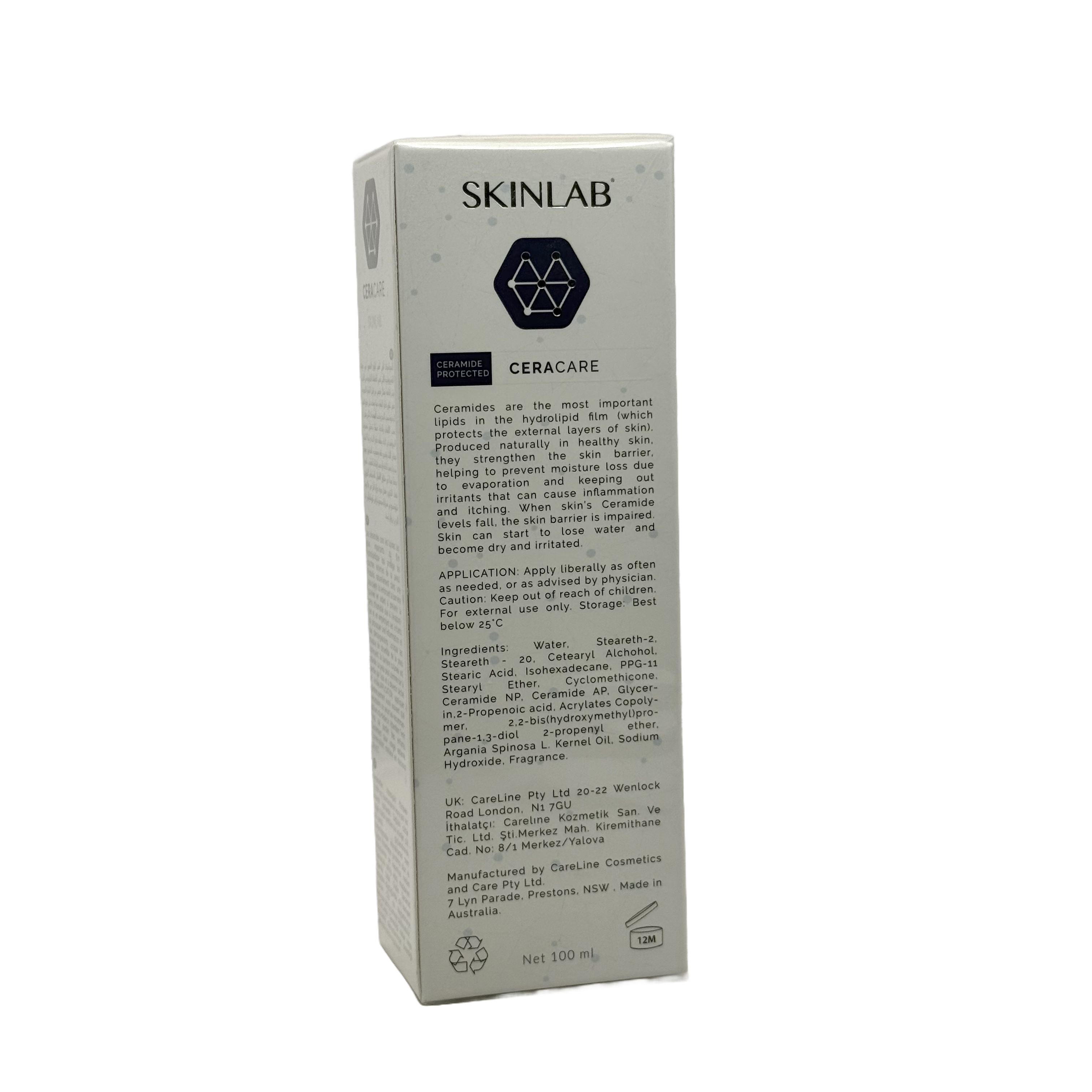 SKINLAB CERACARE Moisturiser 100ml - سكين لاب سيرا كير مرطب 100 مل