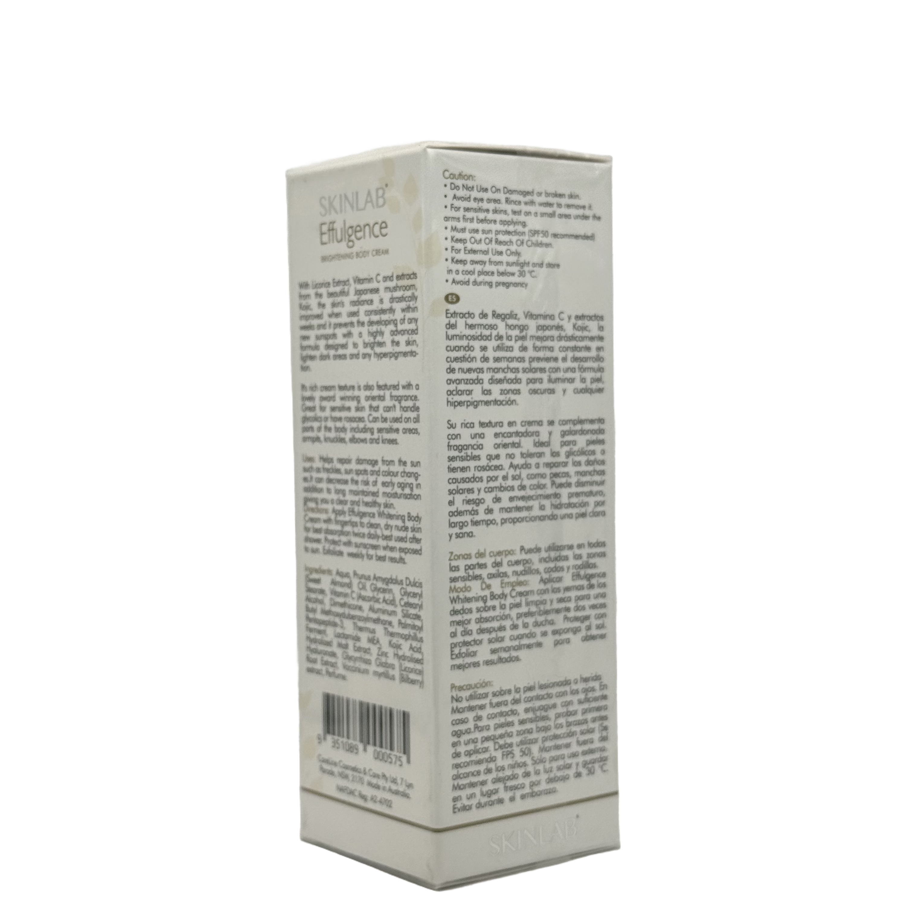 Skinlab Effulgence Whitening Body Cream 120ml - سكين لاب إيفلجينس كريم تفتيح للجسم 120 مل