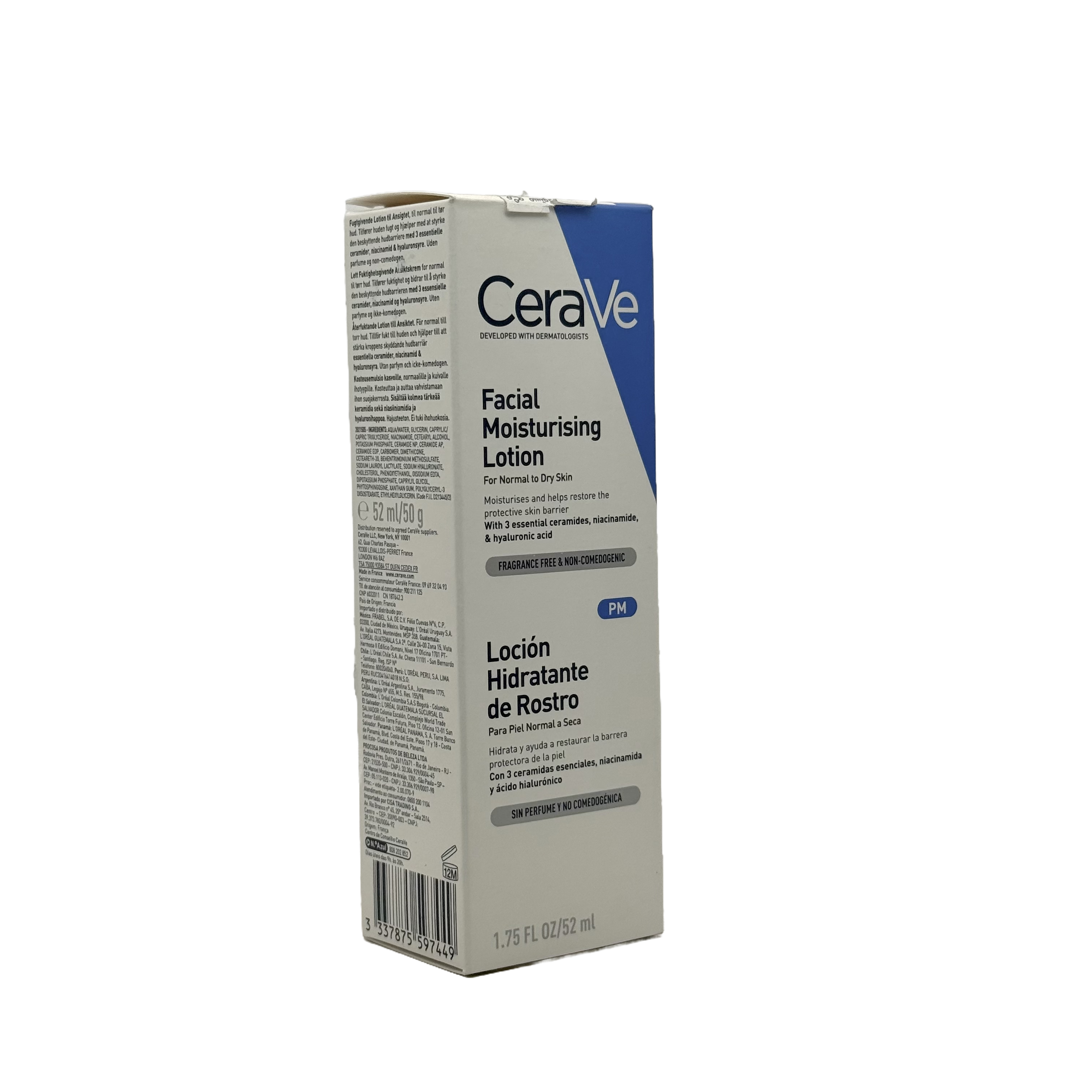 CeraVe PM Facial Moisturising Lotion 52ml - سيرافي لوشن مرطب للوجه ليلي 52 مل