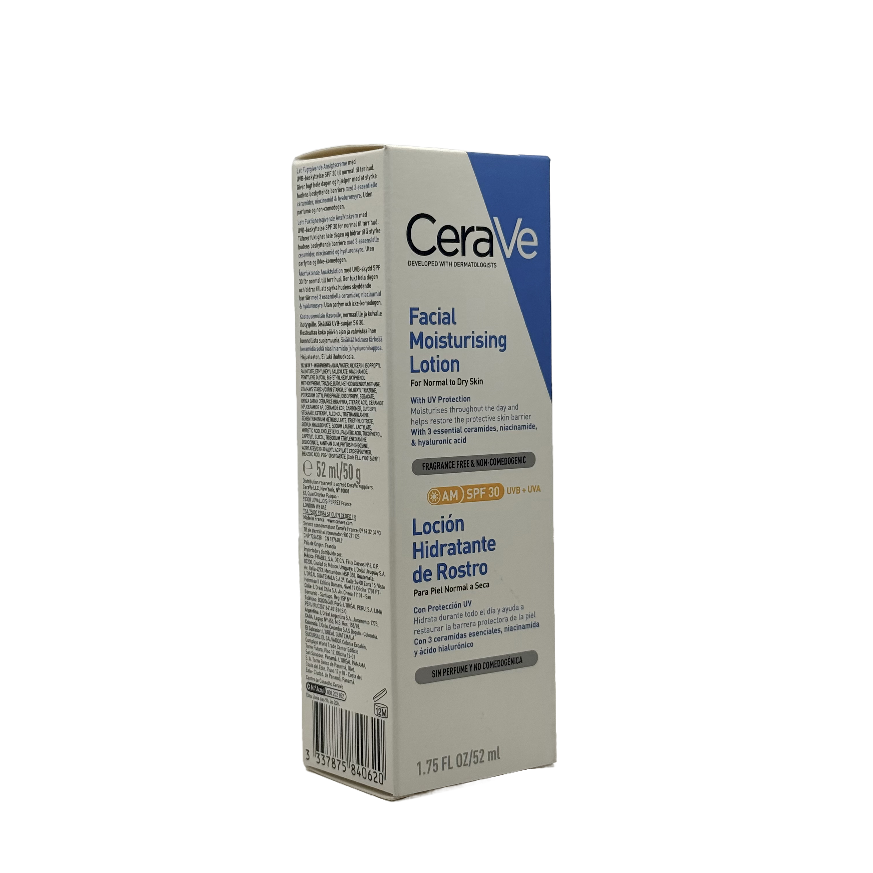 CeraVe AM Facial Moisturizing Lotion SPF 30 52ml - سيرافي لوشن مرطب للوجه صباحي SPF 30 حجم 52 مل