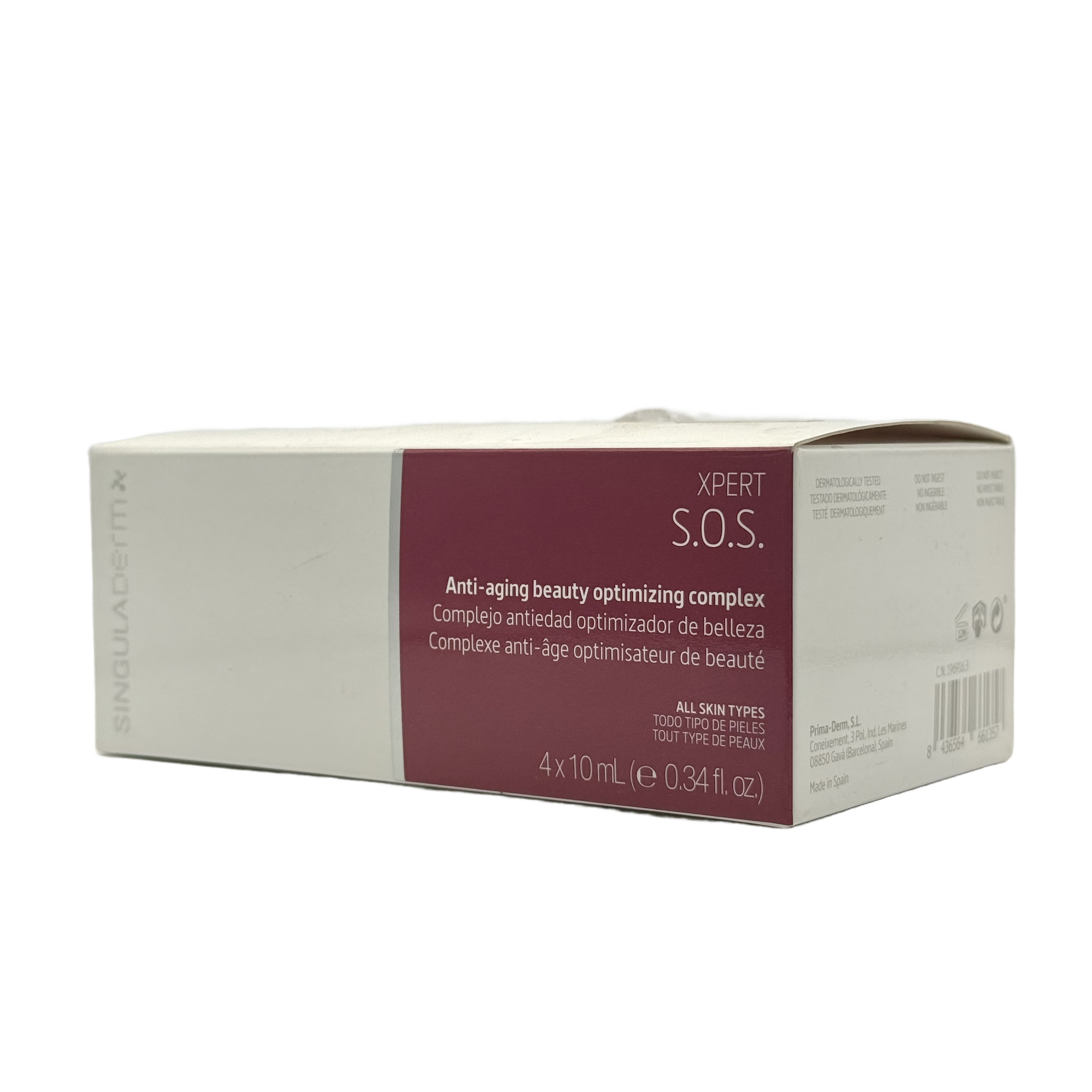 Singuladerm Xpert SOS Anti Aging Serum 10ml 4 Pcs   -   سينغولاديرم إكسبرت إس أو إس سيروم مضاد للتجاعيد 10 مل 4 عبوات
