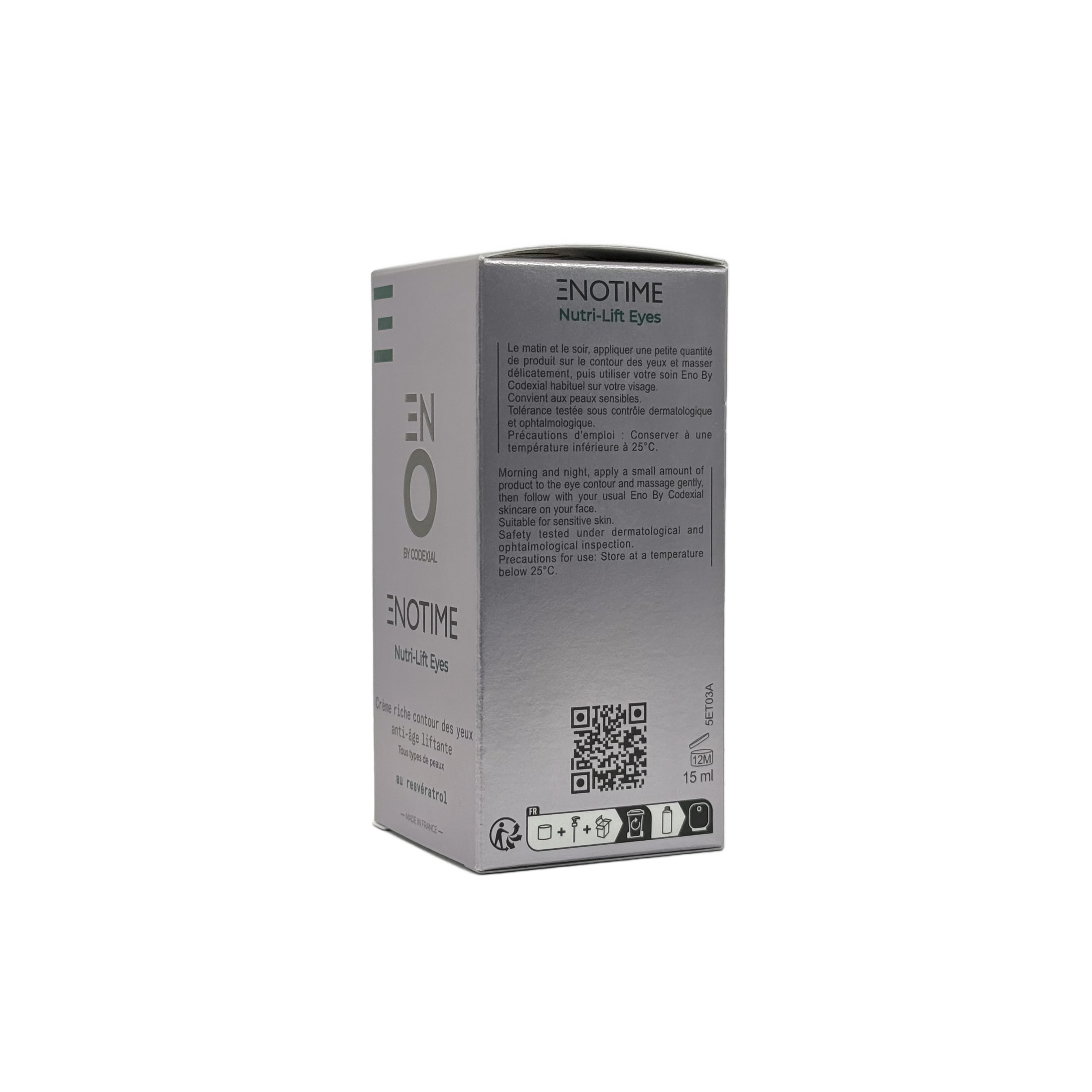 Codexial Enotime Nutri-Lift Eye Cream 15ml - كوديكسيال اينوتايم نوتري ليفت كريم محيط العين 15 مل