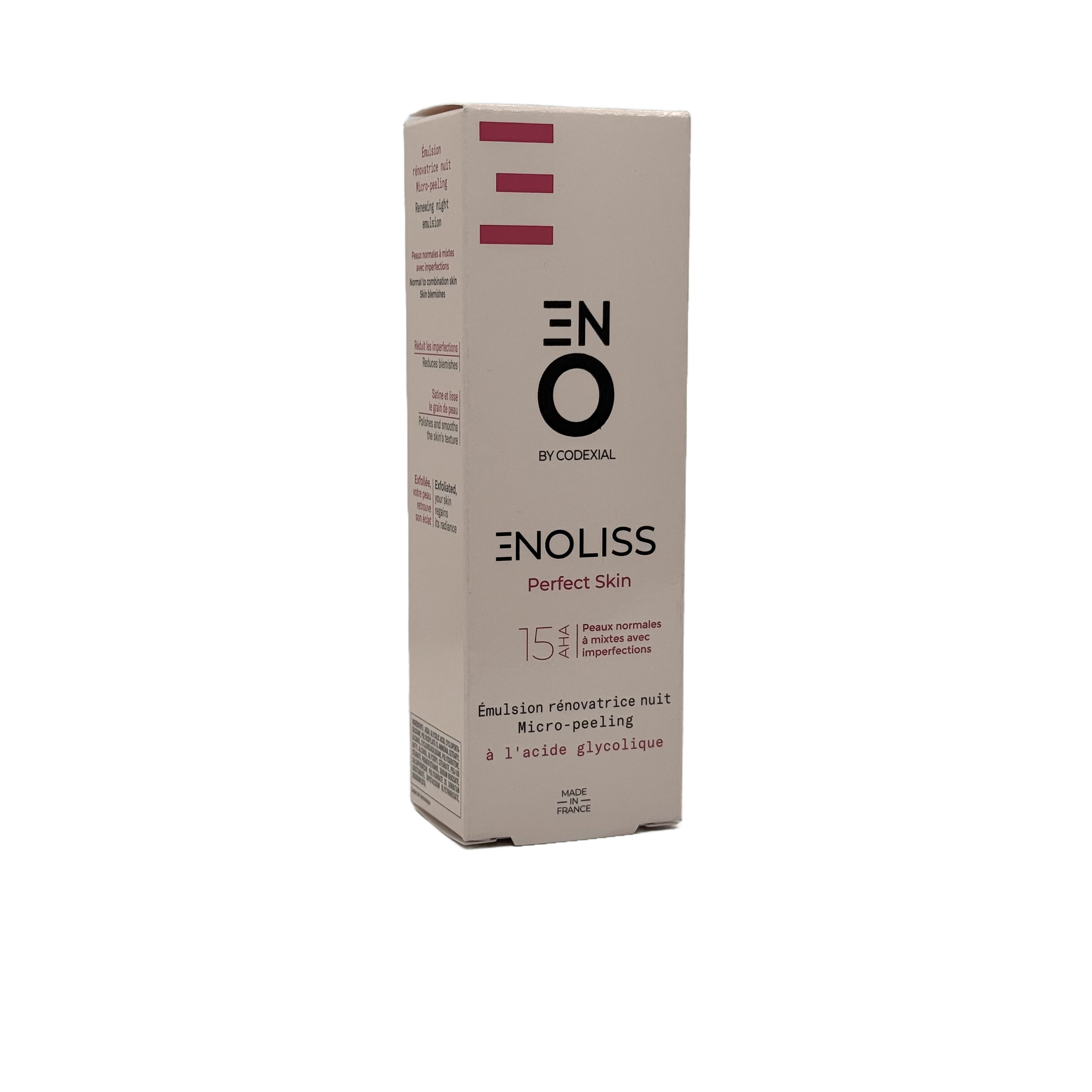 Codexial Enoliss 15 AHA Peeling Night Emulsion 30ml - كوديكسيال اينوليس 15 ايه اتش ايه ايمولشن ليلي مقشر 30 مل