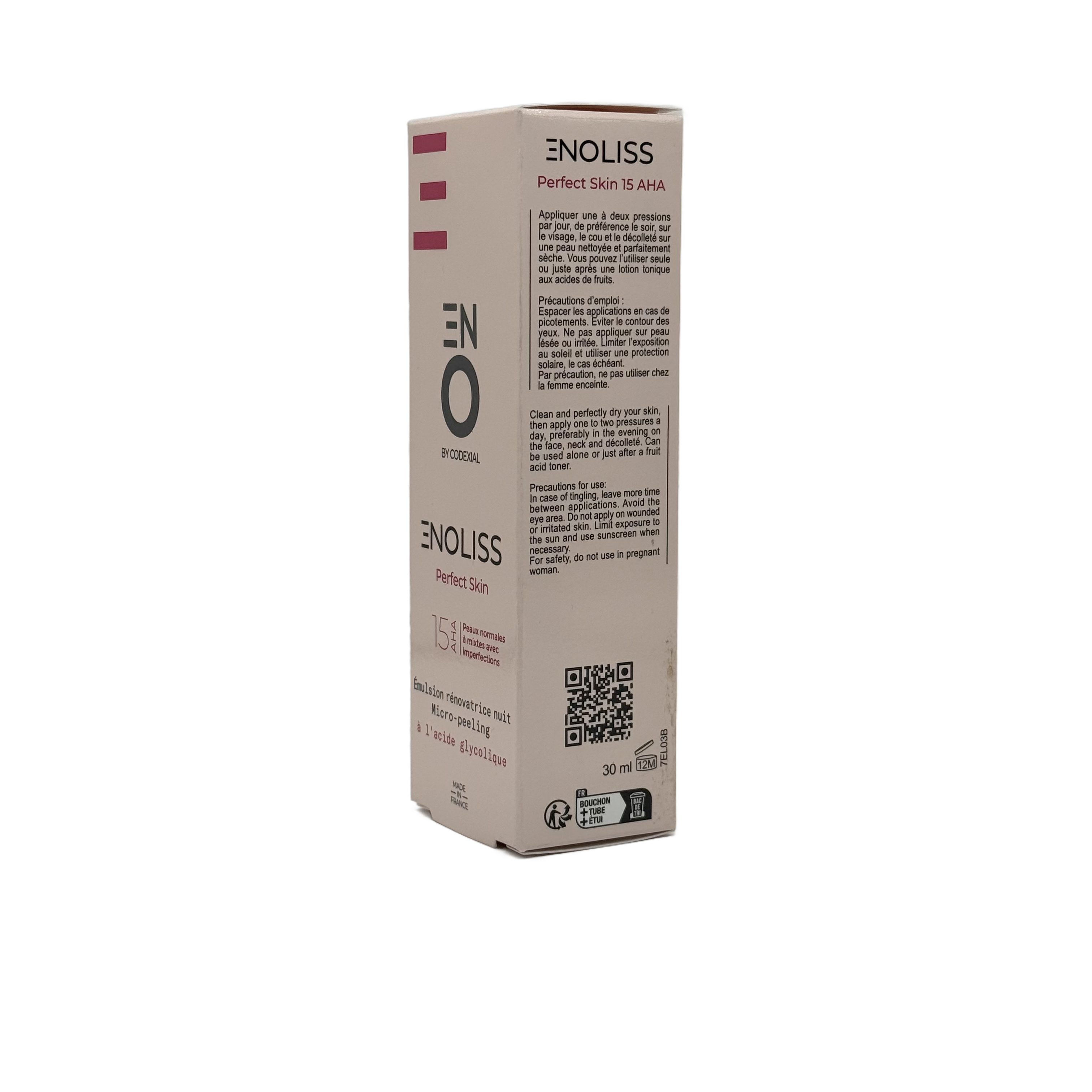 Codexial Enoliss 15 AHA Peeling Night Emulsion 30ml - كوديكسيال اينوليس 15 ايه اتش ايه ايمولشن ليلي مقشر 30 مل