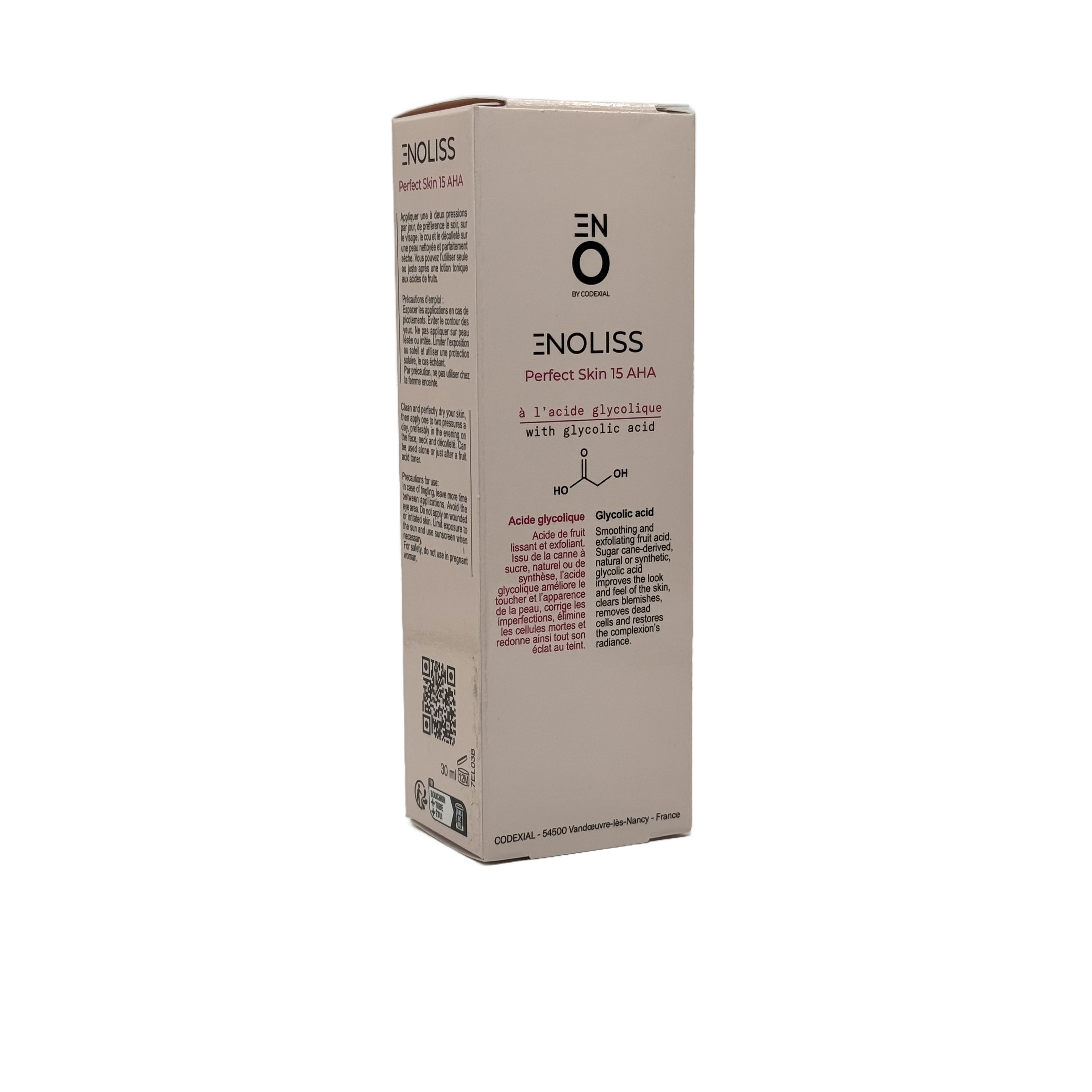 Codexial Enoliss 15 AHA Peeling Night Emulsion 30ml - كوديكسيال اينوليس 15 ايه اتش ايه ايمولشن ليلي مقشر 30 مل