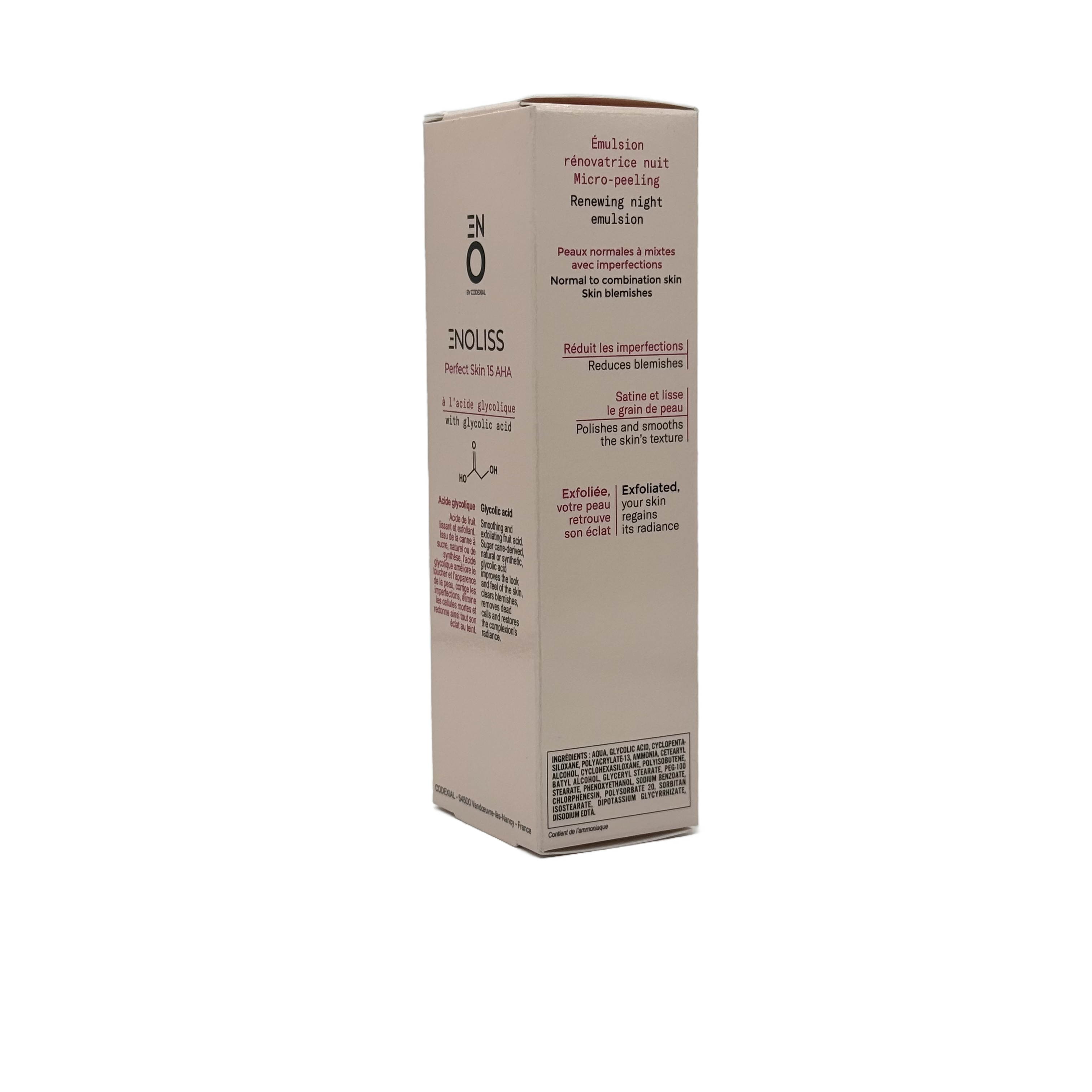 Codexial Enoliss 15 AHA Peeling Night Emulsion 30ml - كوديكسيال اينوليس 15 ايه اتش ايه ايمولشن ليلي مقشر 30 مل
