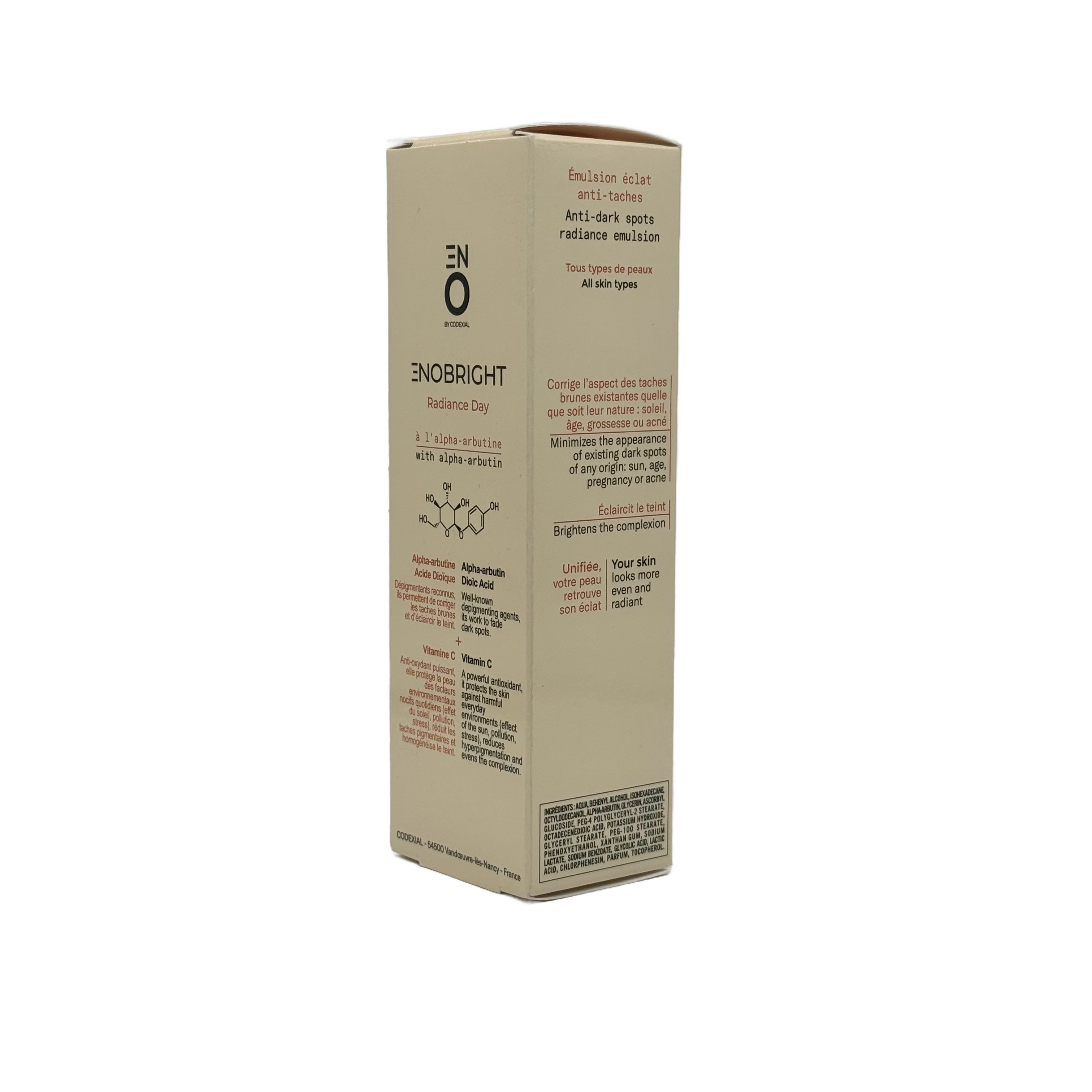 Codexial Enobright Radiance Day Anti-Spots Emulsion 30ml - كوديكسيال اينوبرايت راديانس داي ايمولشن مضاد للتصبغات 30 مل