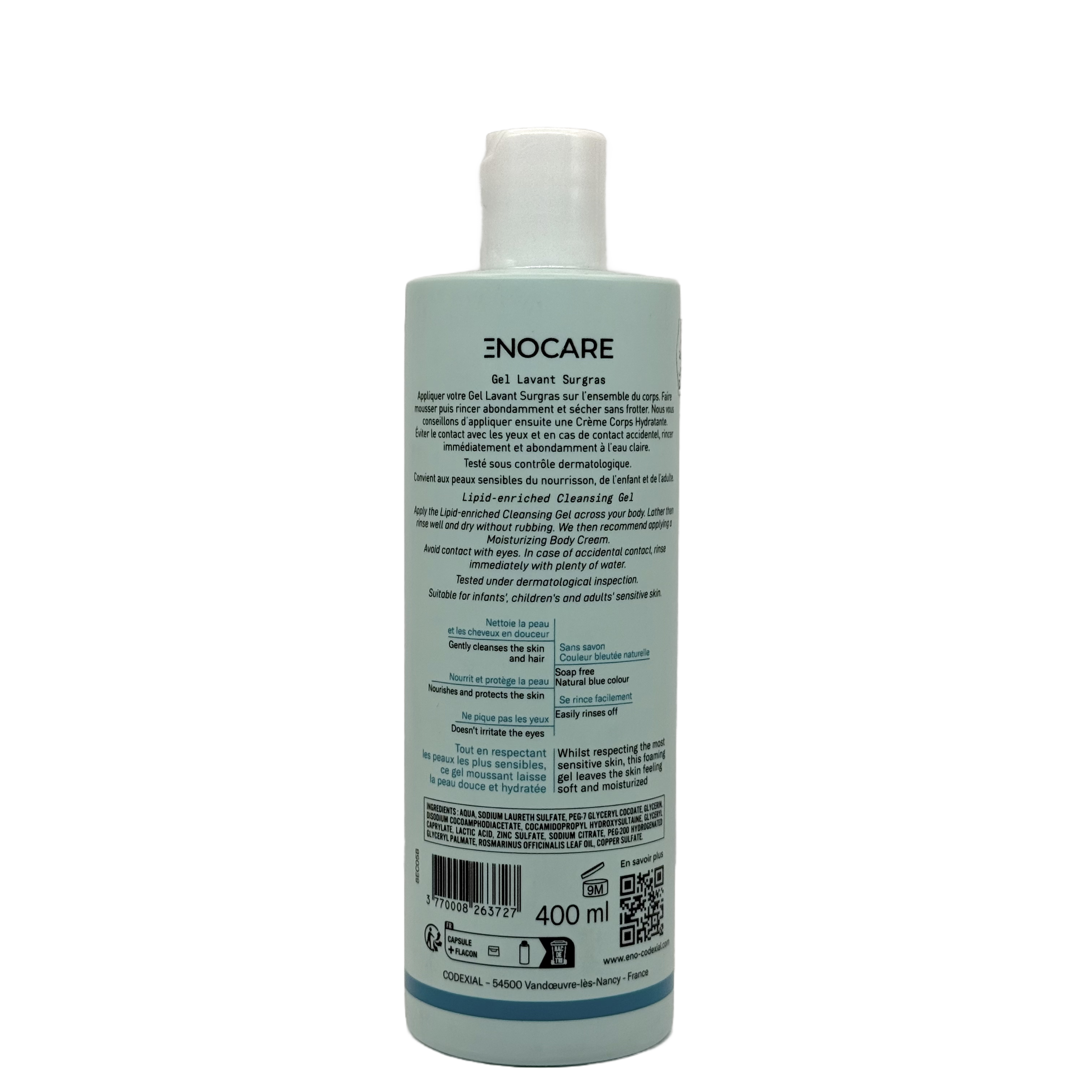 Codexial Enocare Lavant Surgras Cleansing Gel 400ml - كوديكسيال اينوكير لافان سورغراس جل منظف 400 مل